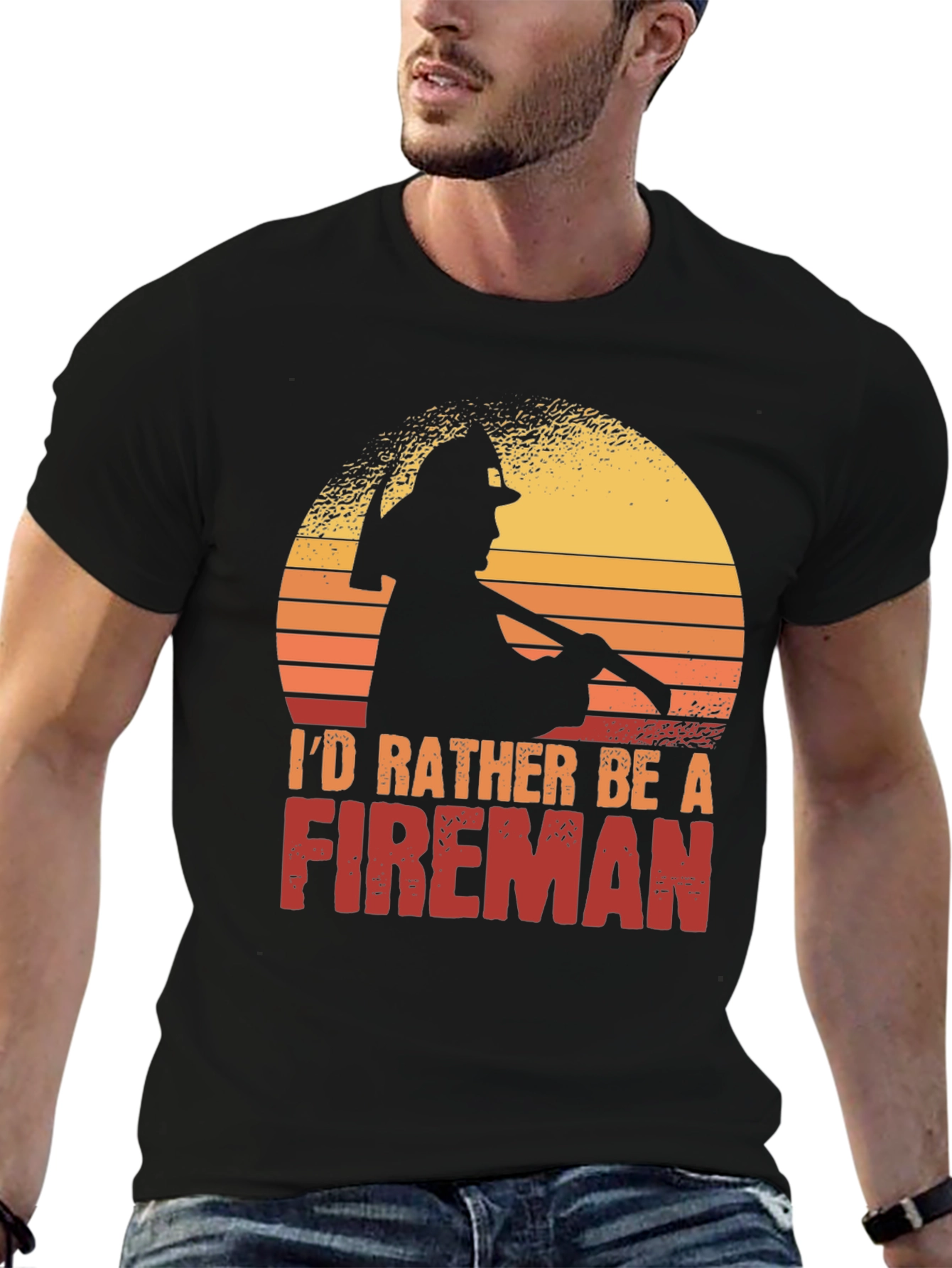 Id Rather Be a Fireman T-Shirt