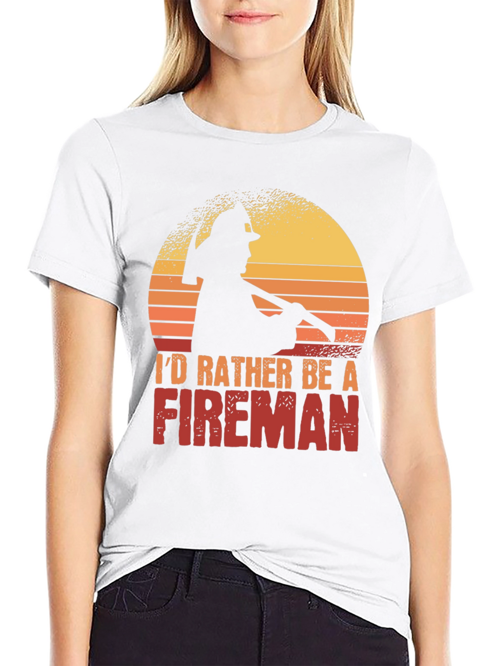 Id Rather Be a Fireman T-Shirt