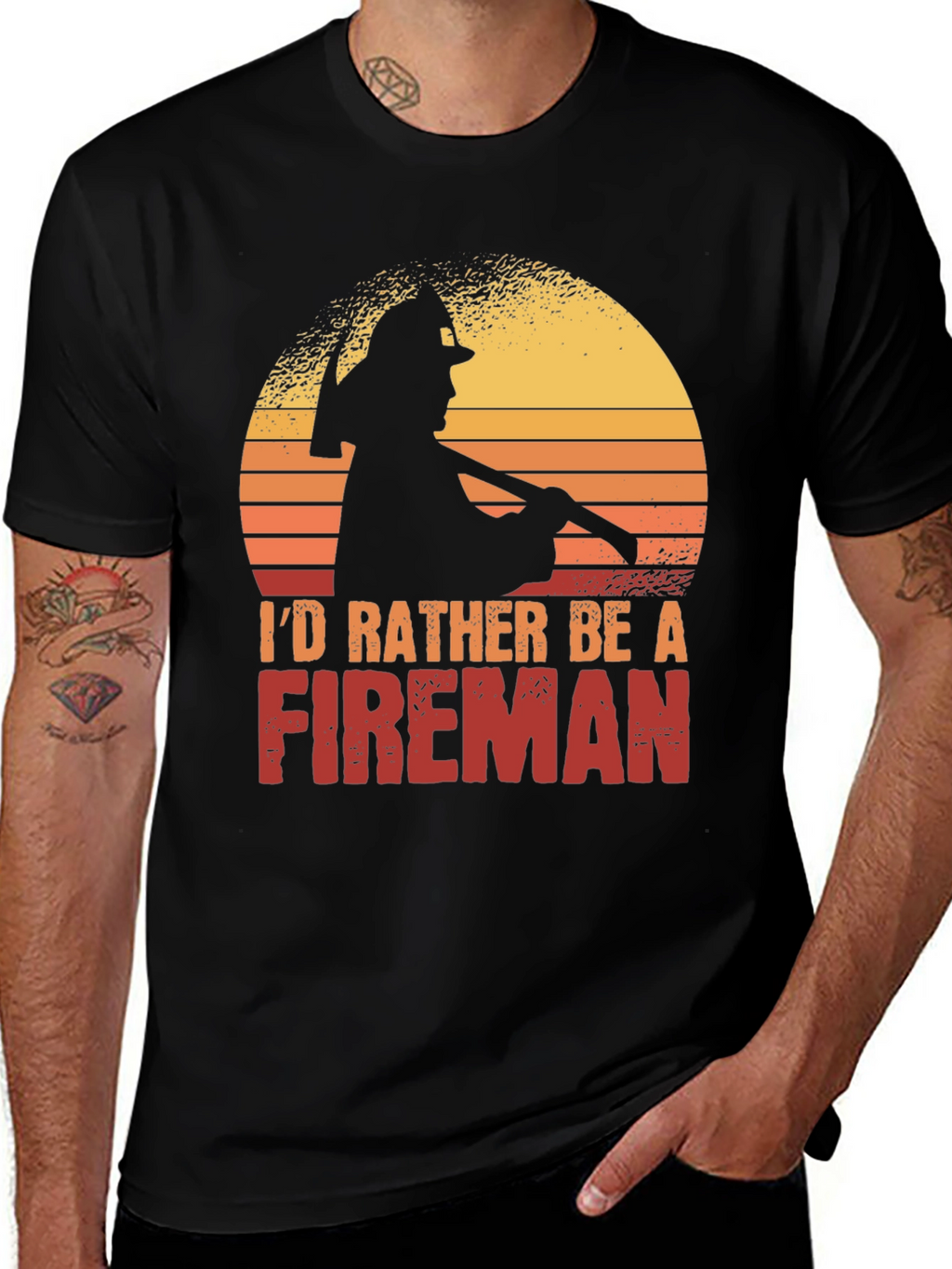 Id Rather Be a Fireman T-Shirt