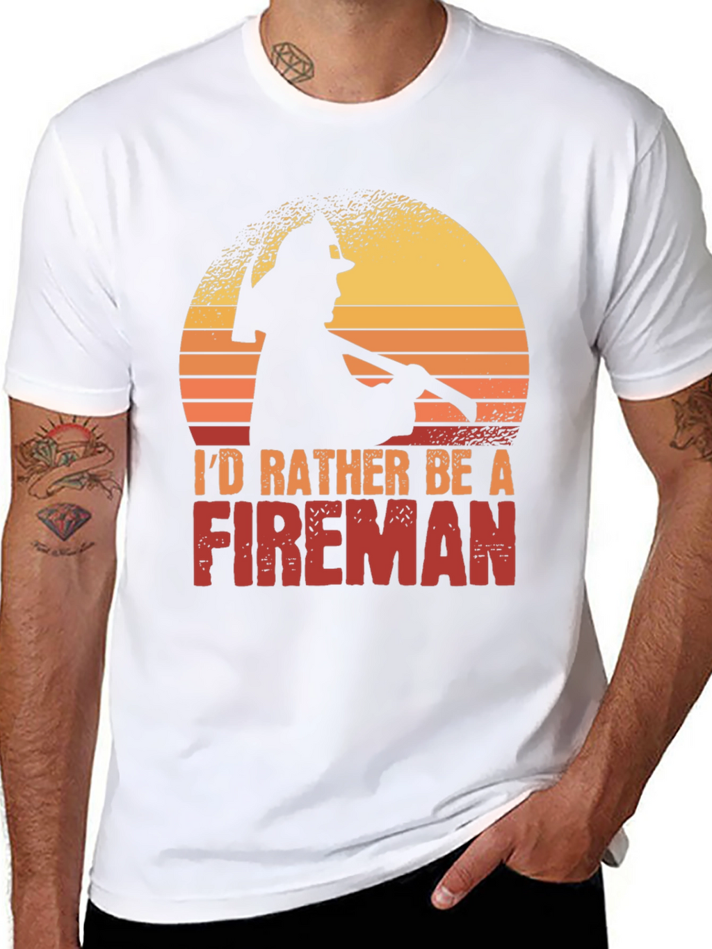 Id Rather Be a Fireman T-Shirt