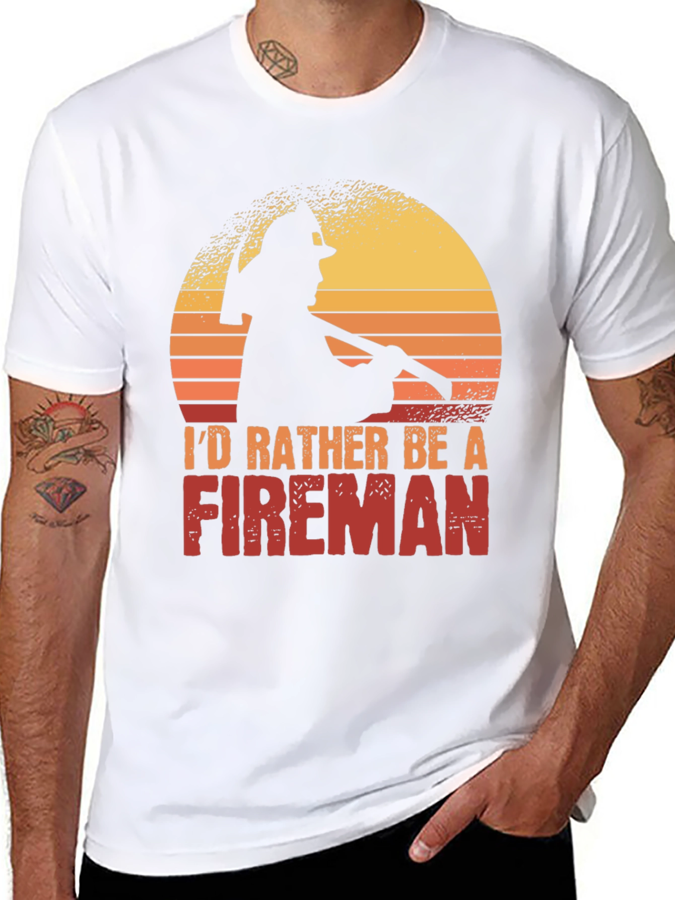 Id Rather Be a Fireman T-Shirt