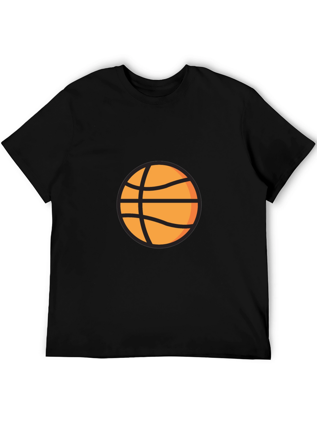 Black Basketball Graphic Tee - Casual Style