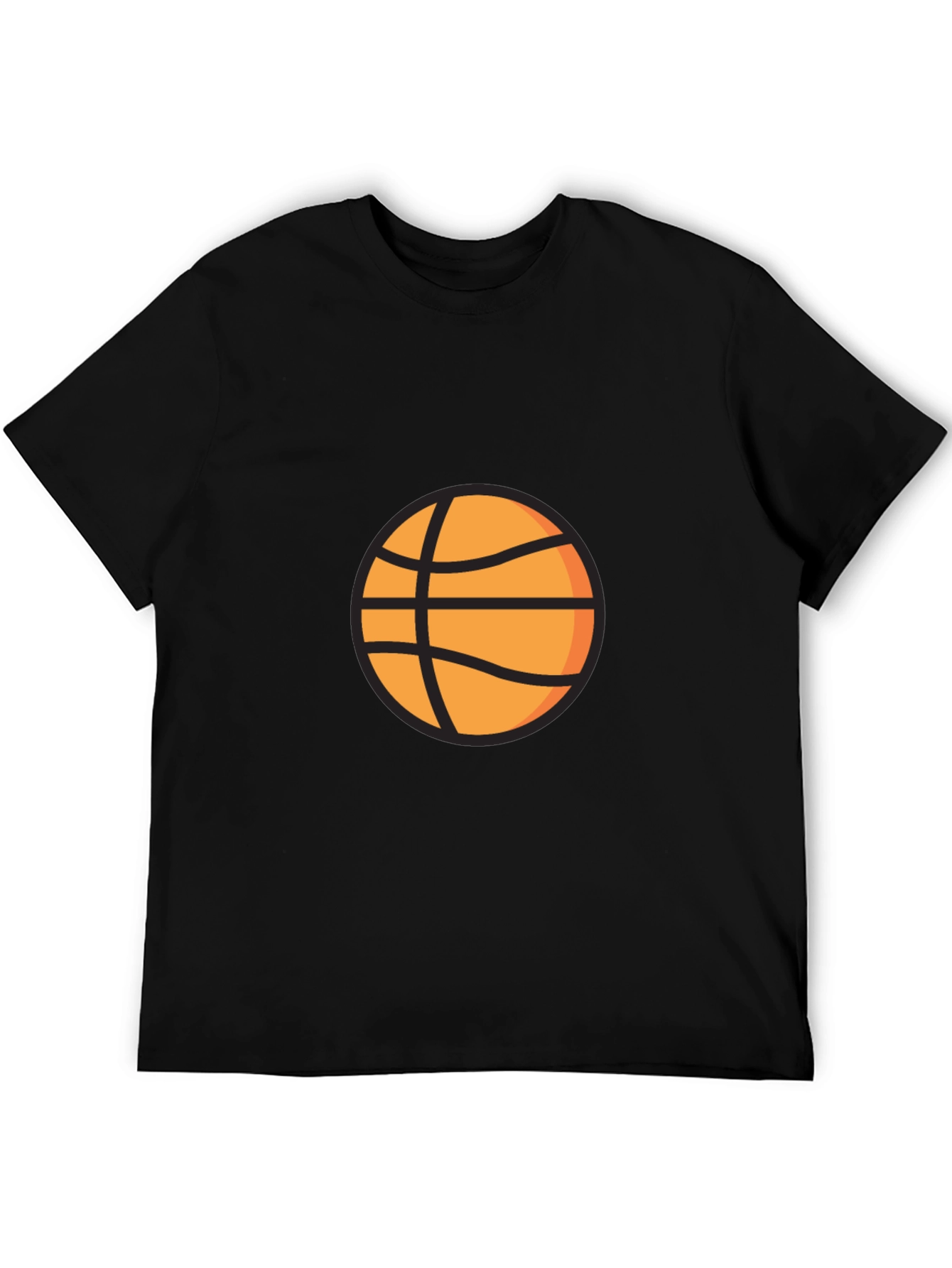 Black Basketball Graphic Tee - Casual Style