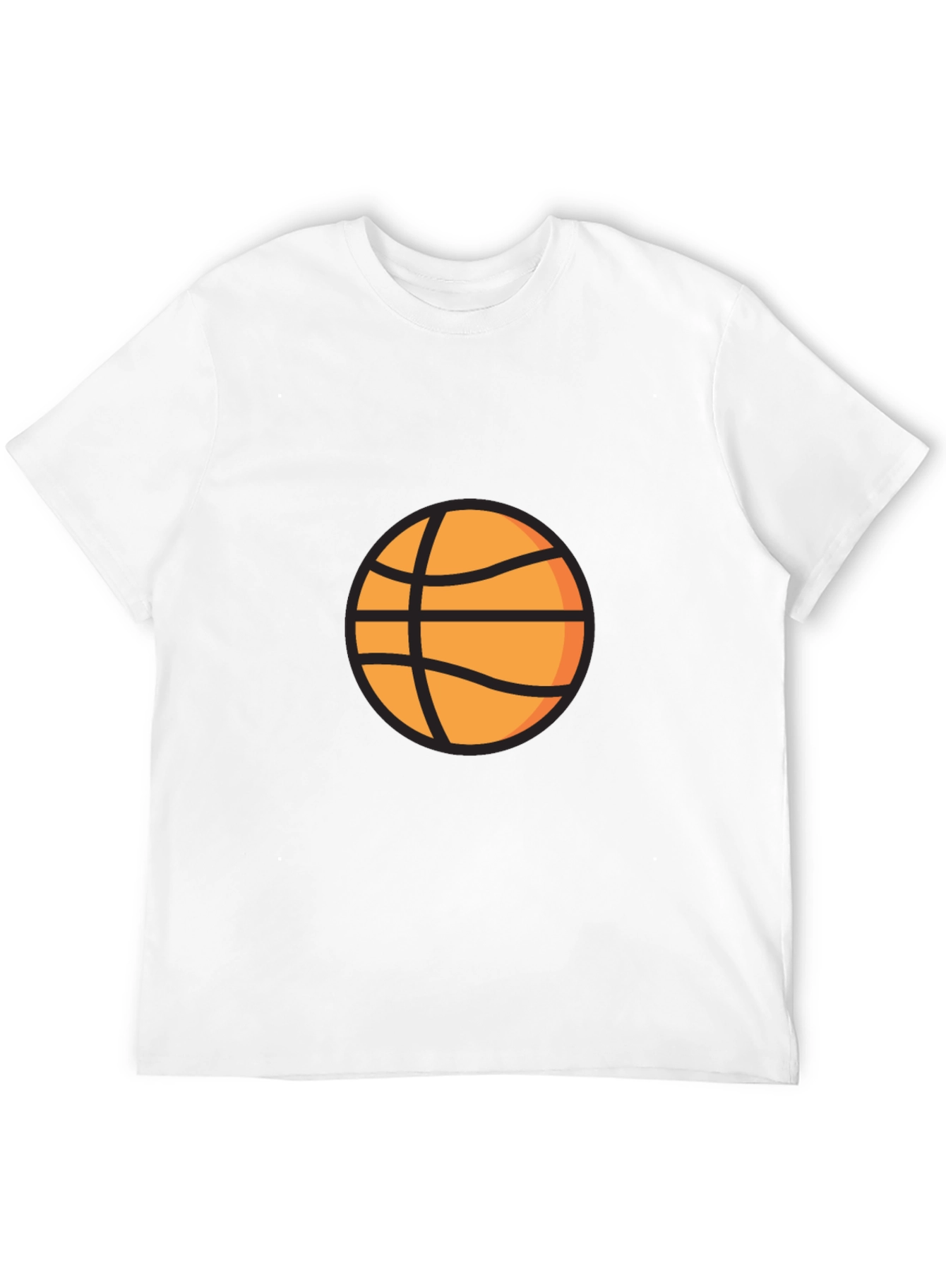 Black Basketball Graphic Tee - Casual Style