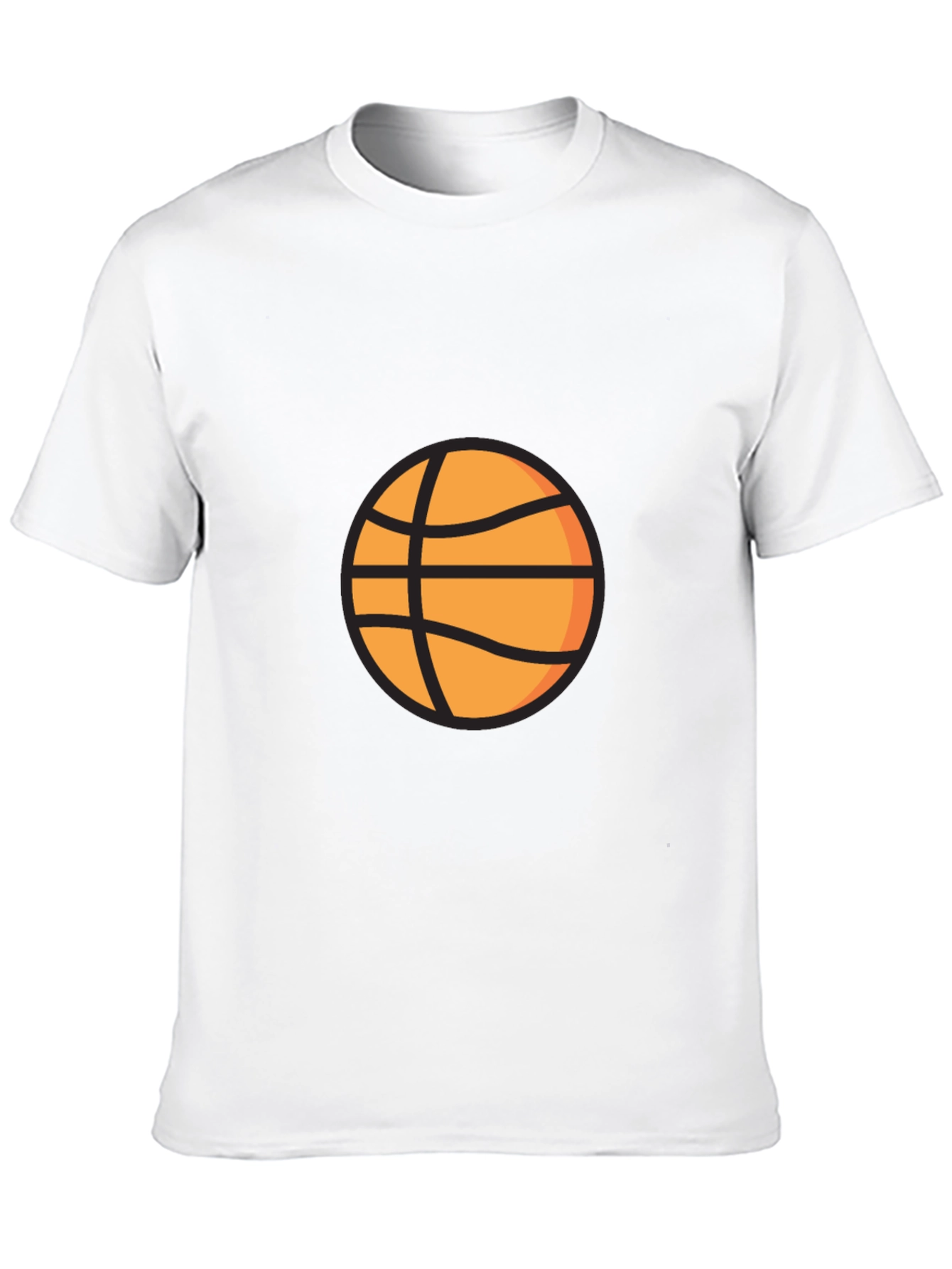 Black Basketball Graphic Tee - Casual Style