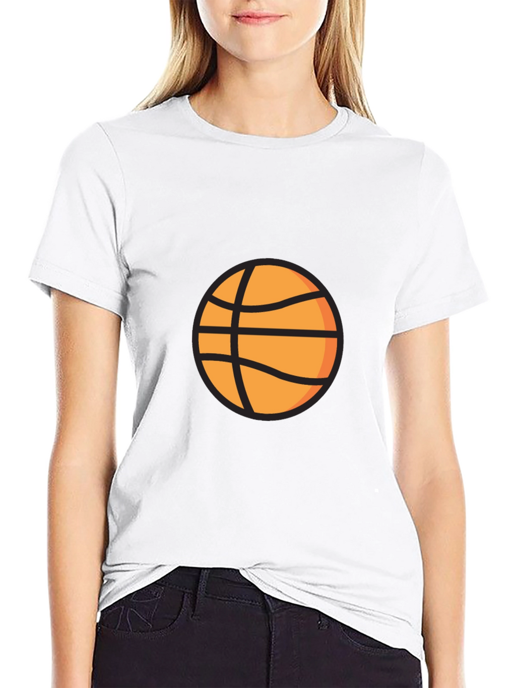 Black Basketball Graphic Tee - Casual Style