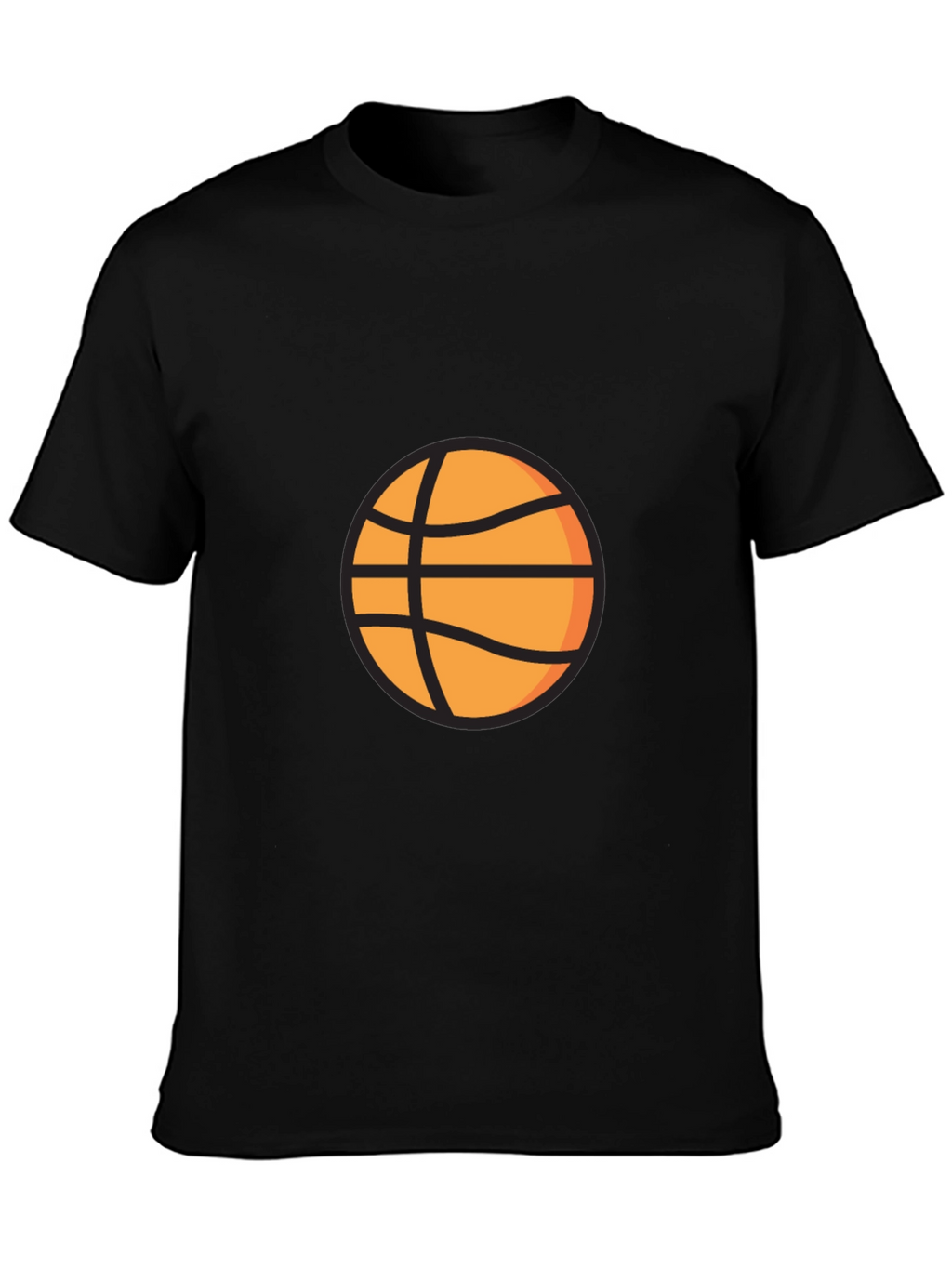Black Basketball Graphic Tee - Casual Style