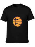Black Basketball Graphic Tee - Casual Style