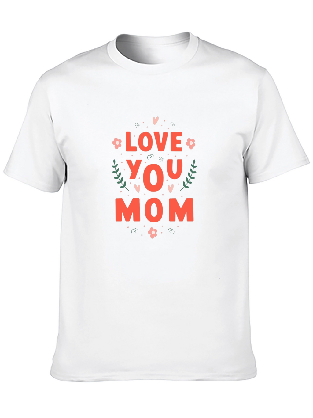 Love You Mom Graphic T-Shirt - Black
