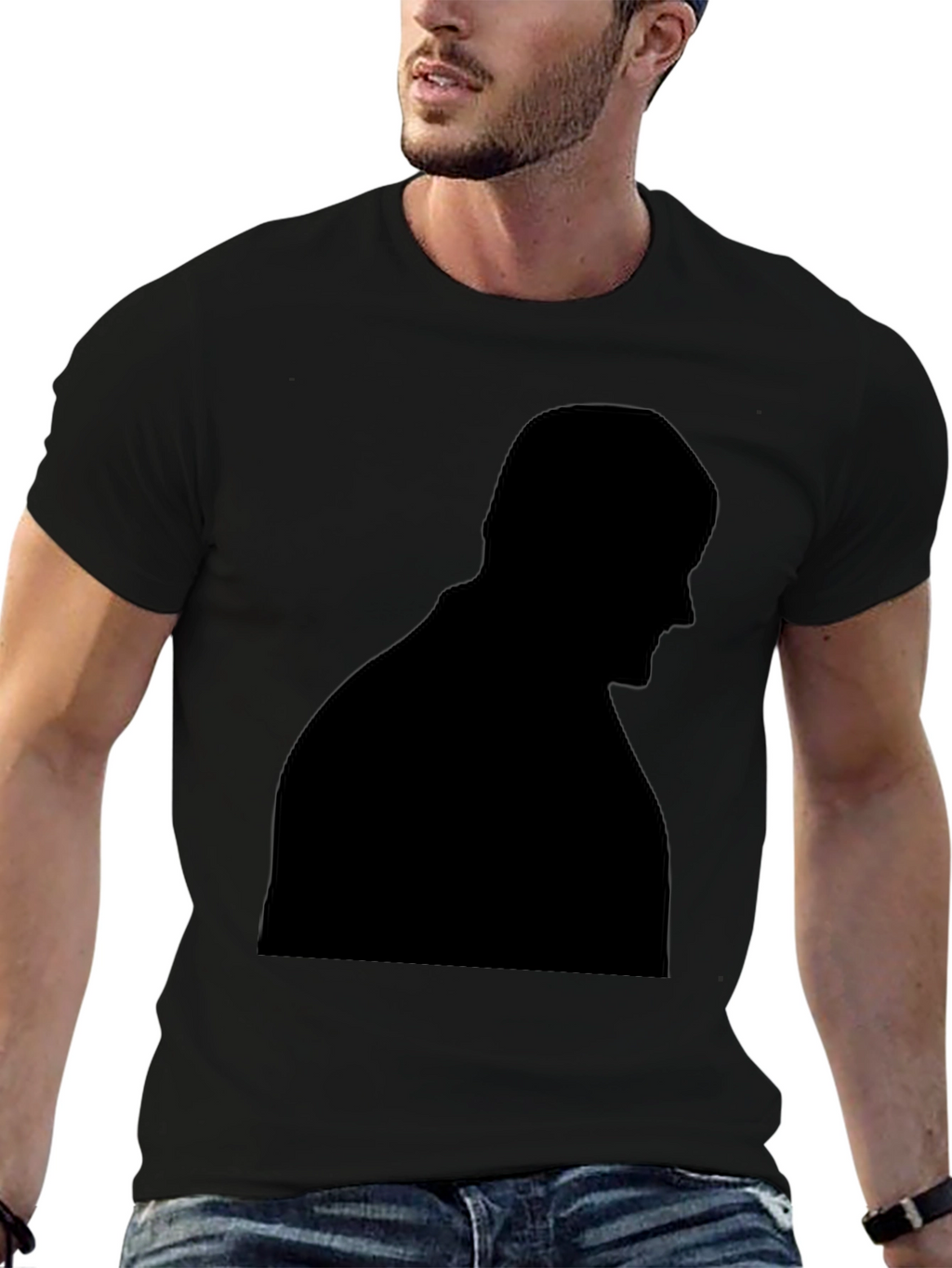 Silhouette Graphic Tee - Mens Black T-Shirt