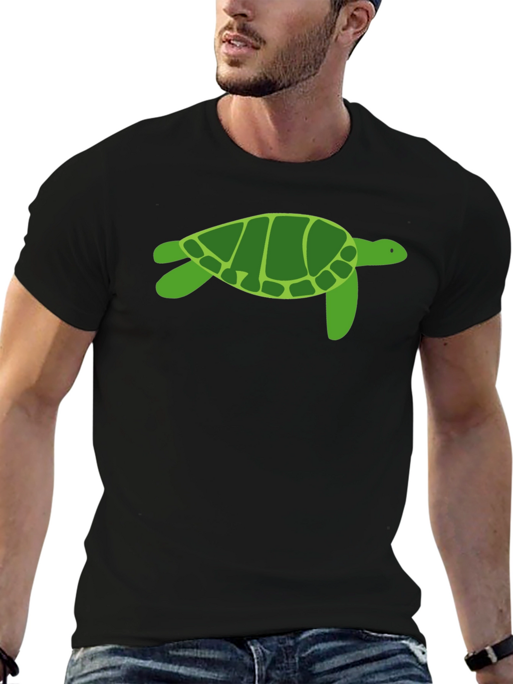Turtle Graphic Tee - Casual Cotton T-Shirt