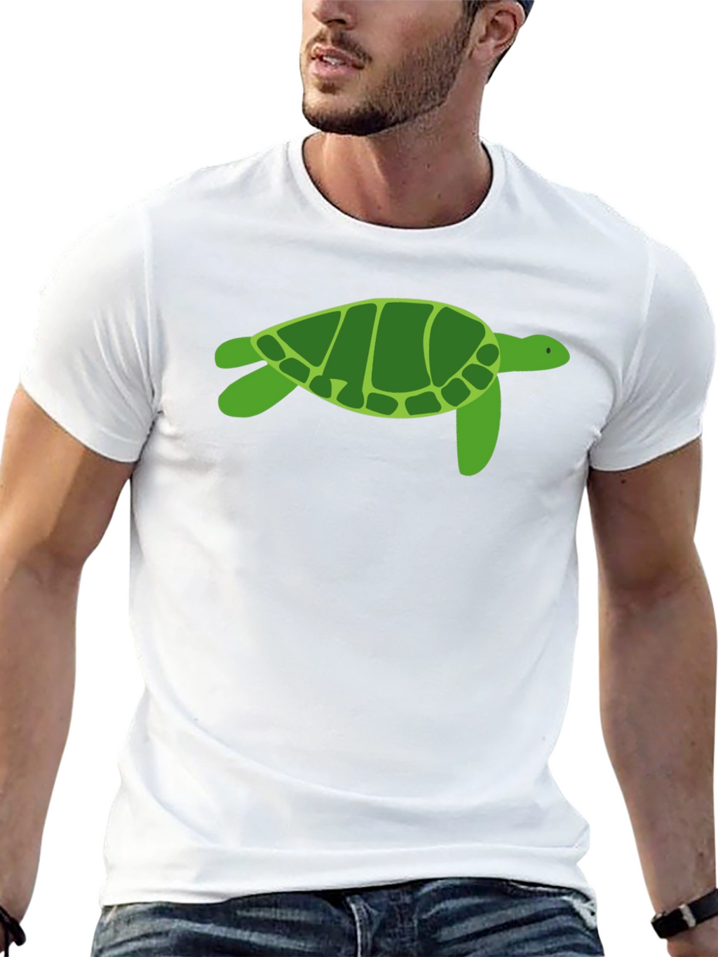 Turtle Graphic Tee - Casual Cotton T-Shirt