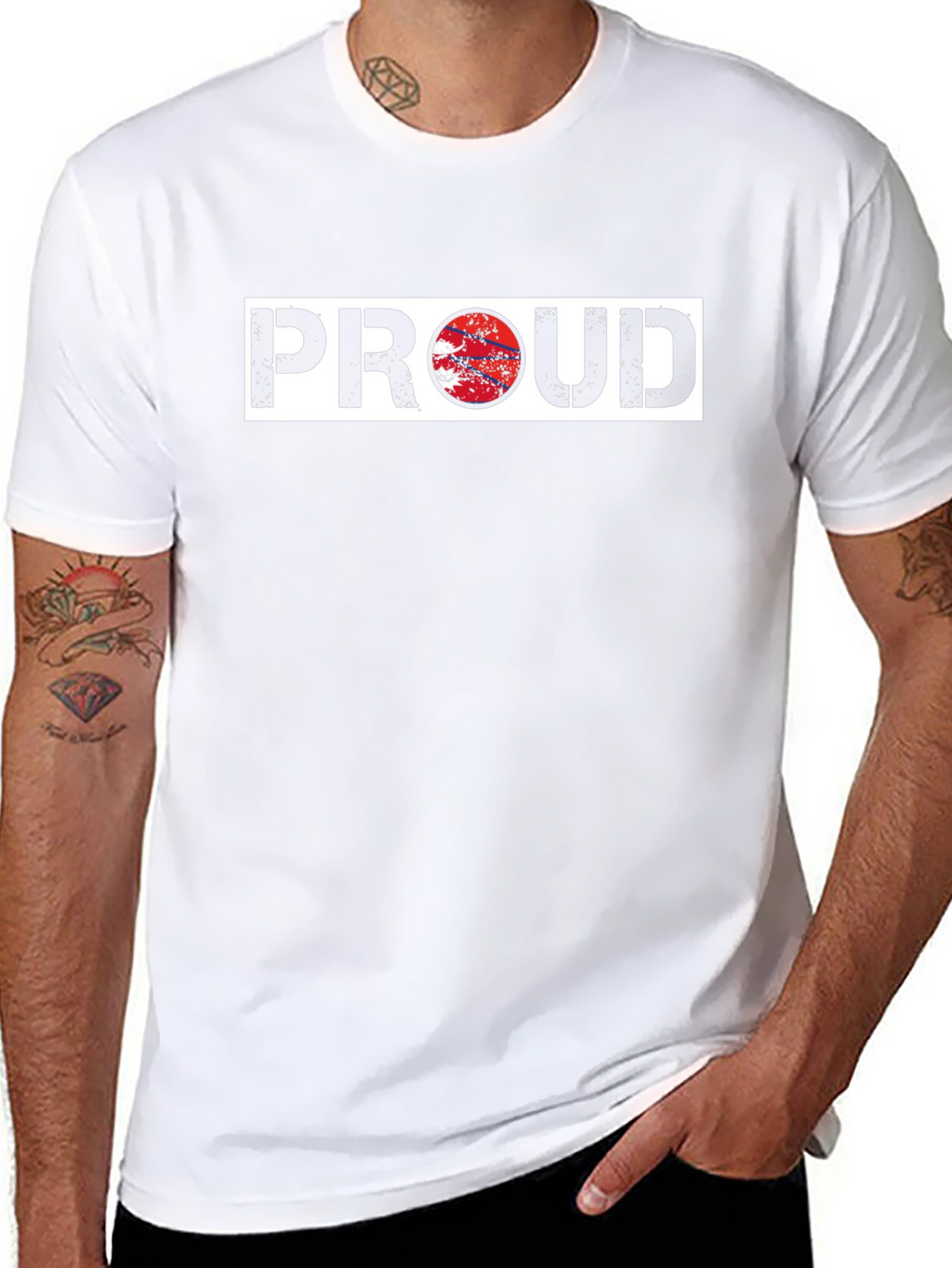 Proud Nepal Flag Graphic Black T-Shirt