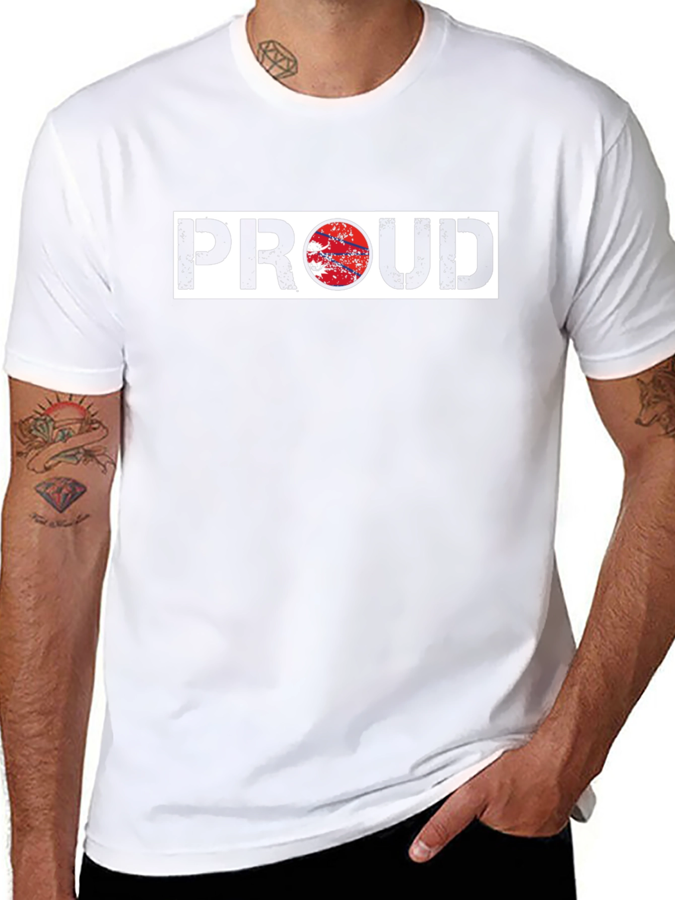 Proud Nepal Flag Graphic Black T-Shirt