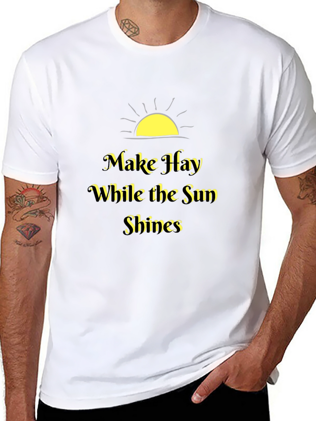 Make Hay While the Sun Shines Black T-Shirt