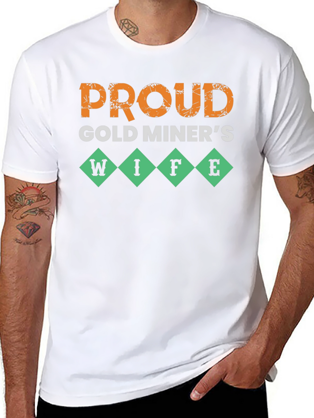 Proud Gold Miners Wife T-Shirt - Novelty Design