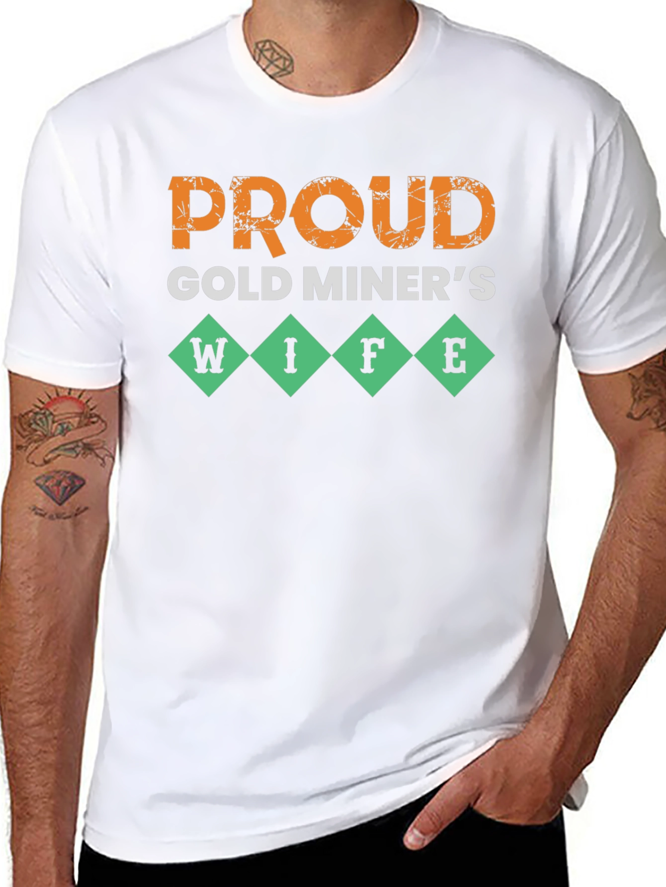 Proud Gold Miners Wife T-Shirt - Novelty Design