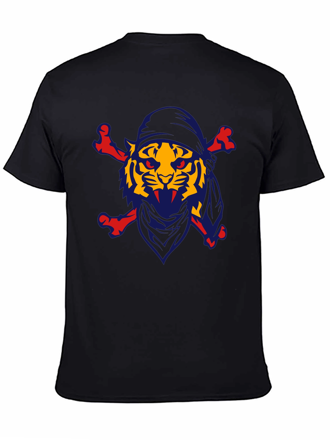 Pirate Tiger T-Shirt - Novelty Graphic Tee