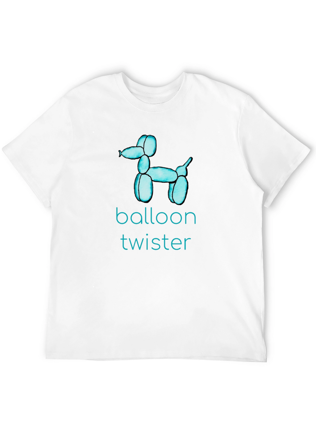 Balloon Twister Graphic Tee - Fun Black T-Shirt