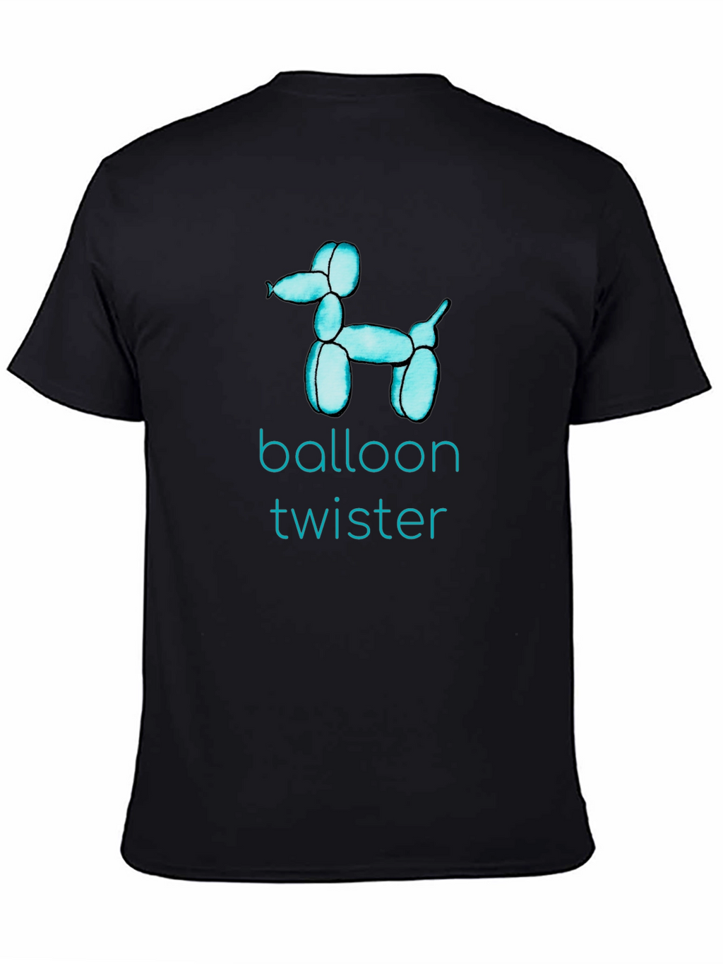 Balloon Twister Graphic Tee - Fun Black T-Shirt