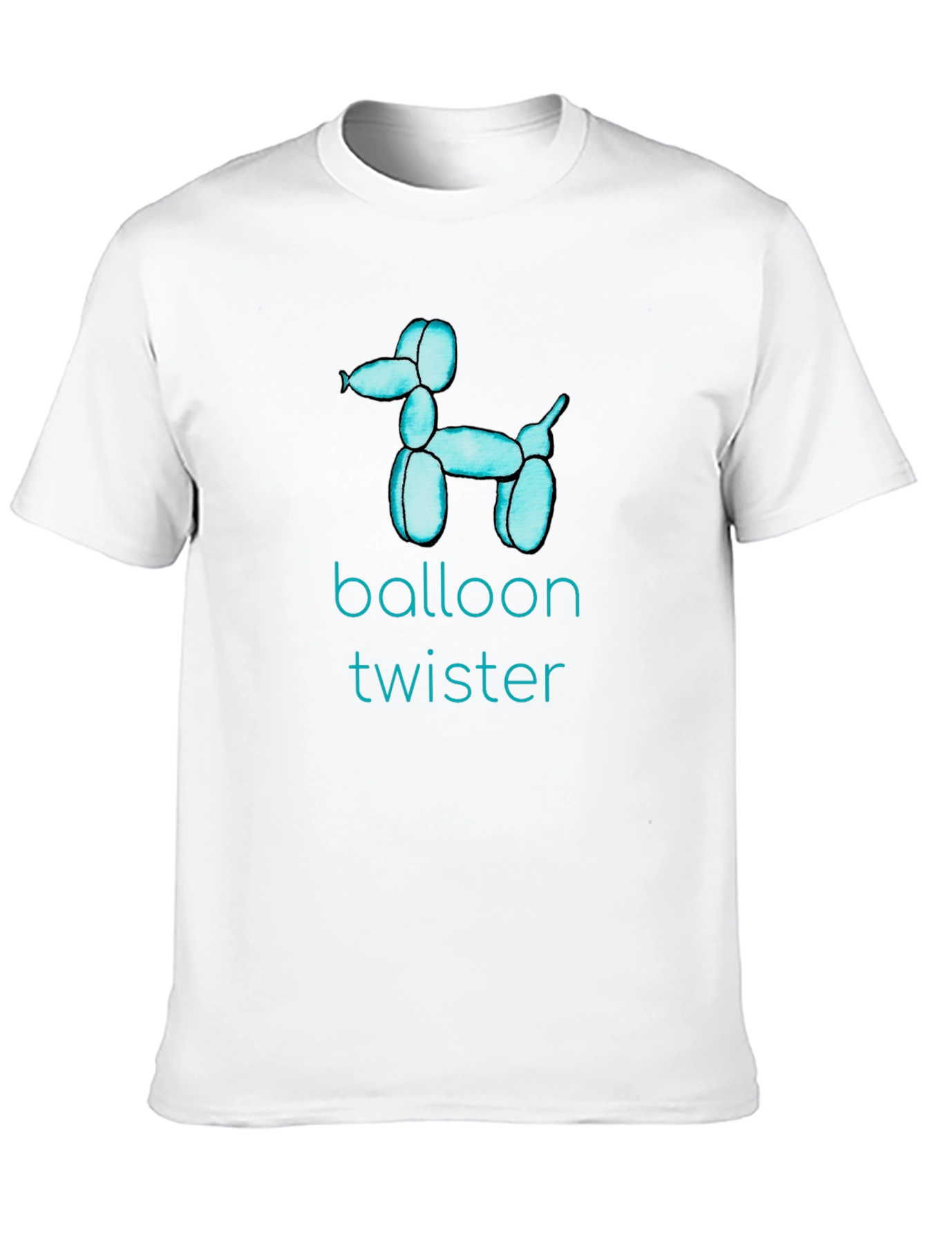 Balloon Twister Graphic Tee - Fun Black T-Shirt