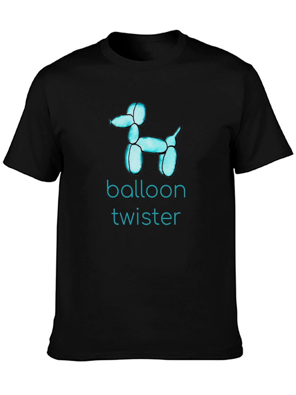 Balloon Twister Graphic Tee - Fun Black T-Shirt
