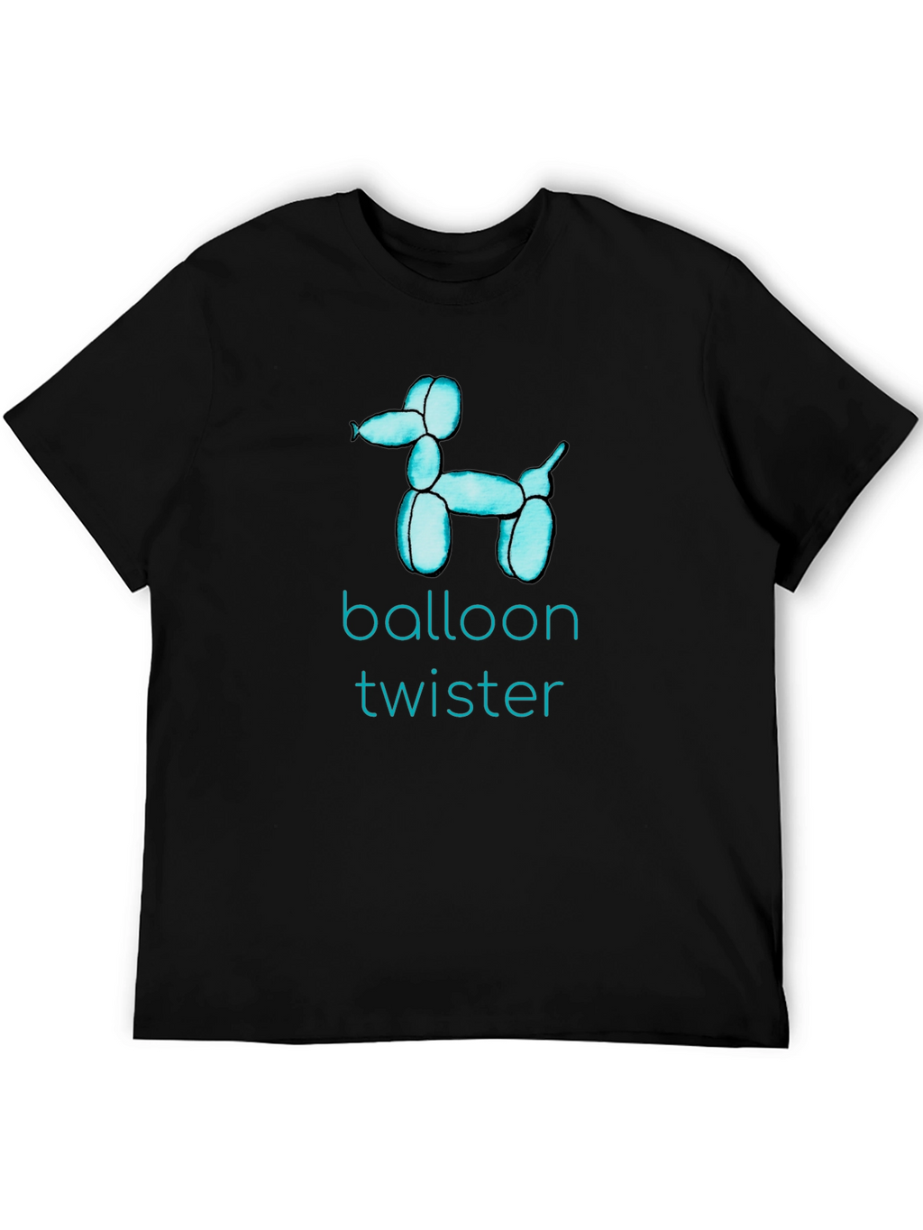 Balloon Twister Graphic Tee - Fun Black T-Shirt