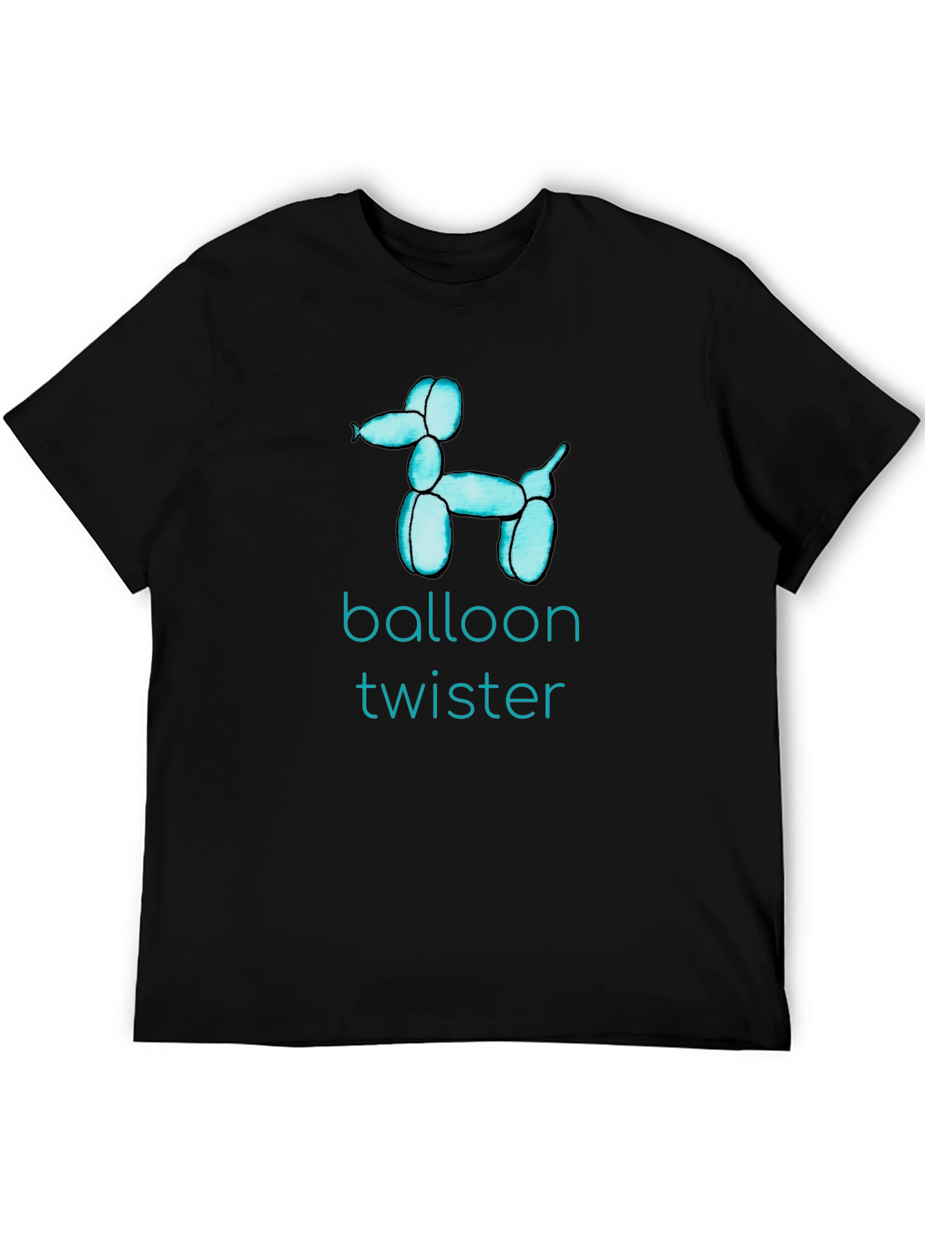 Balloon Twister Graphic Tee - Fun Black T-Shirt