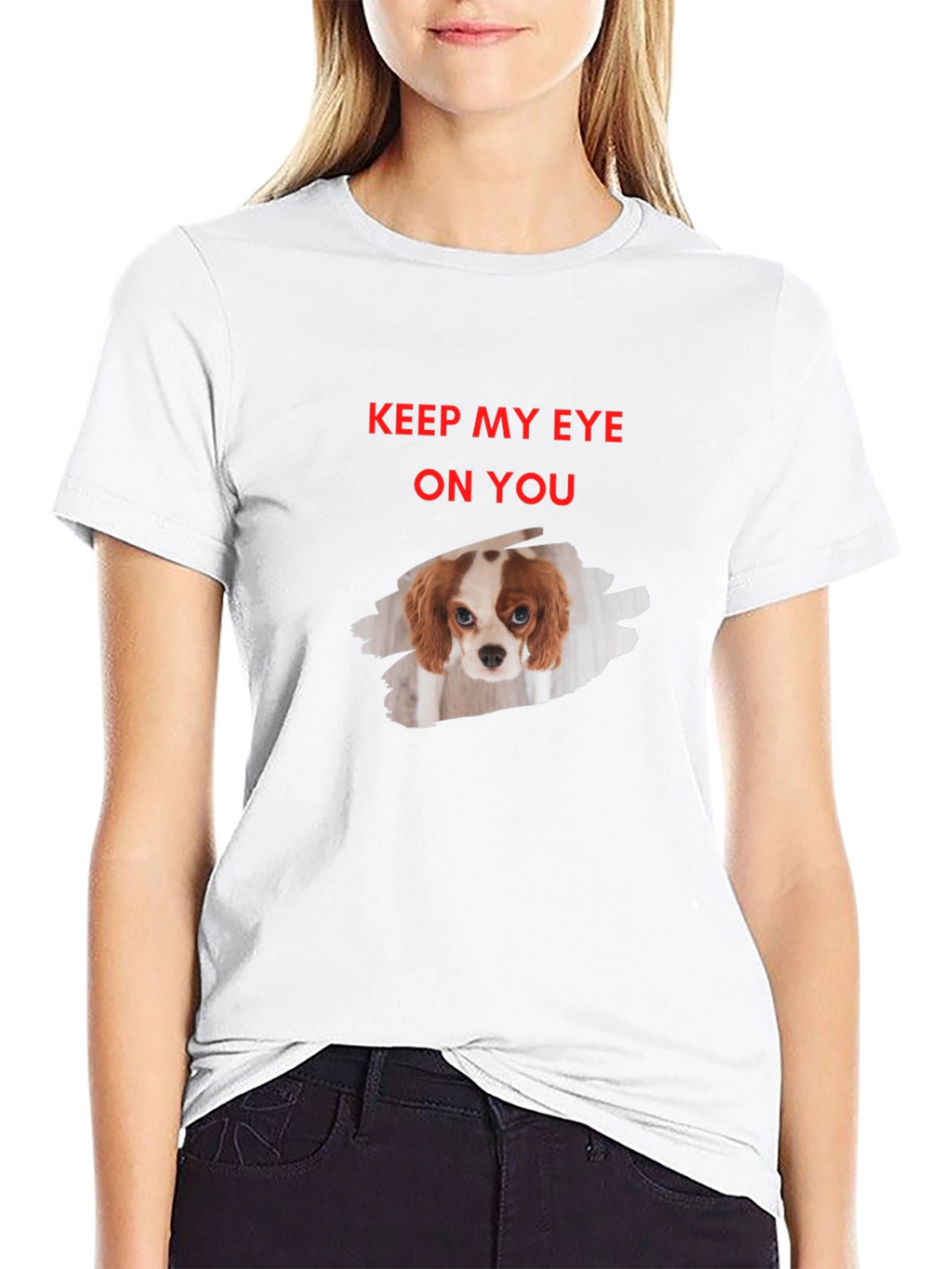 Eye On You Dog Graphic T-Shirt