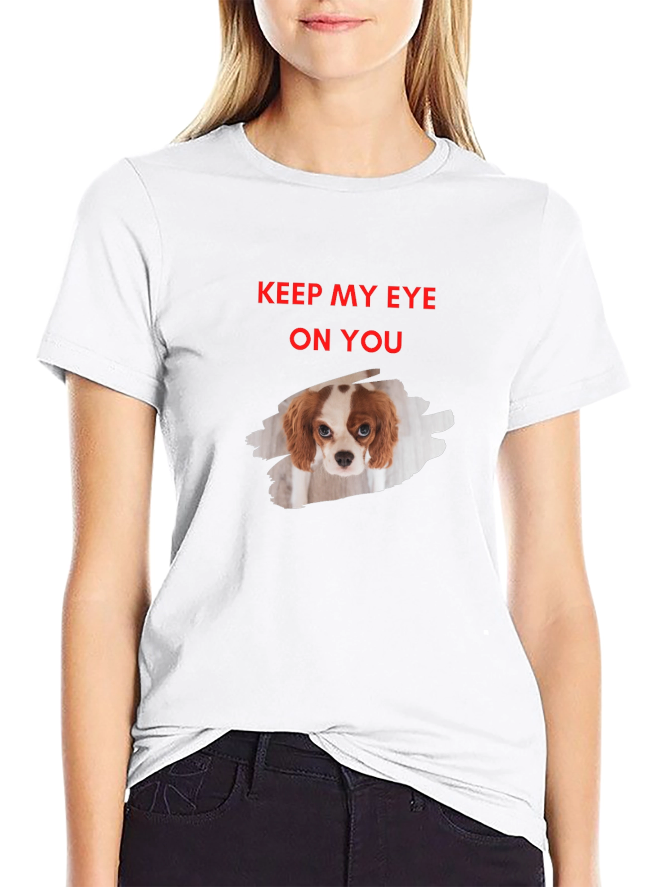 Eye On You Dog Graphic T-Shirt