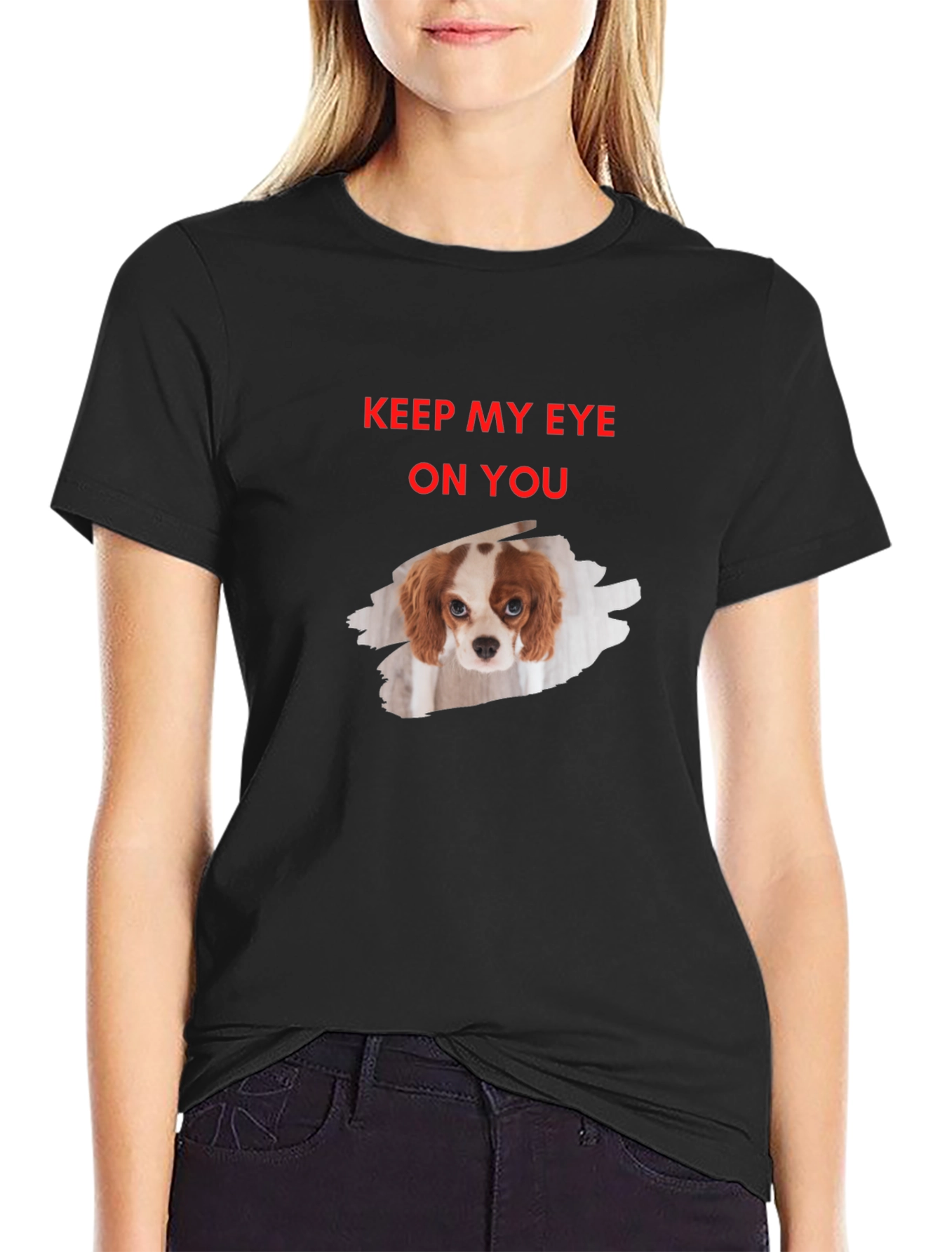Eye On You Dog Graphic T-Shirt