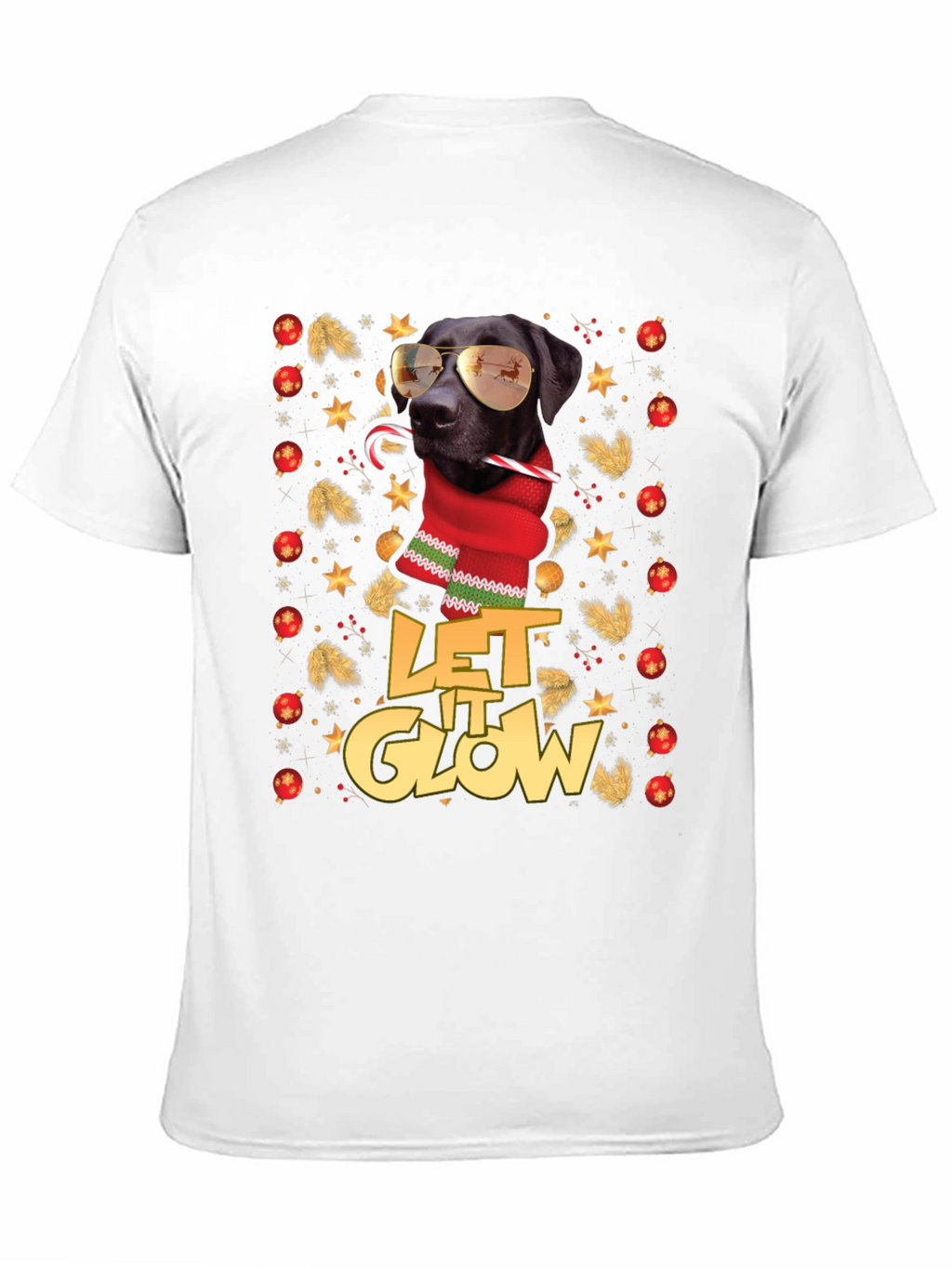 Let It Glow Dog Christmas T-Shirt