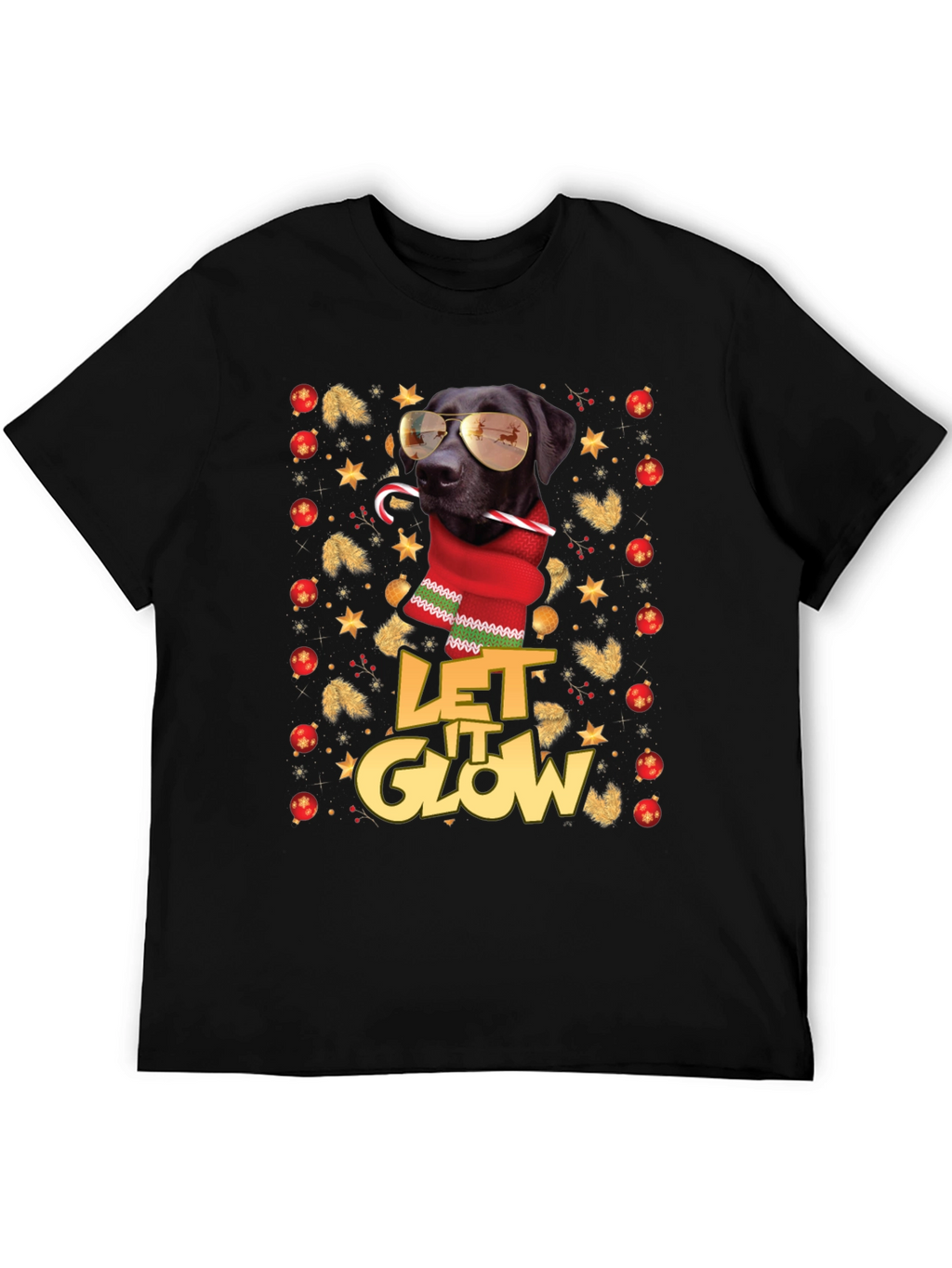 Let It Glow Dog Christmas T-Shirt
