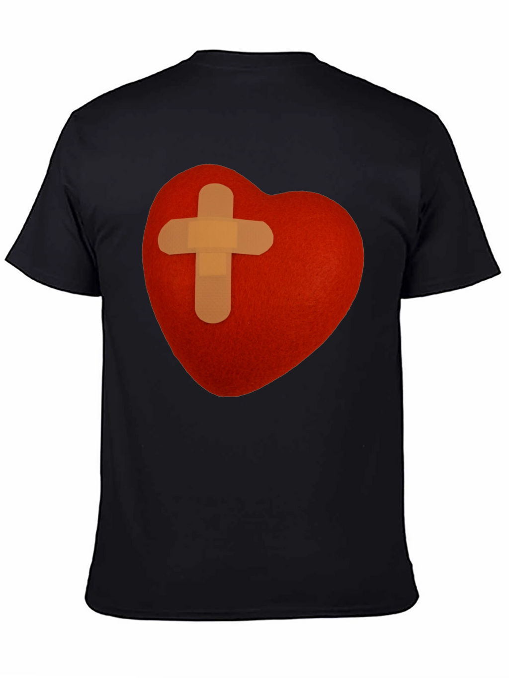 Heart with Bandage T-Shirt - Graphic Tee