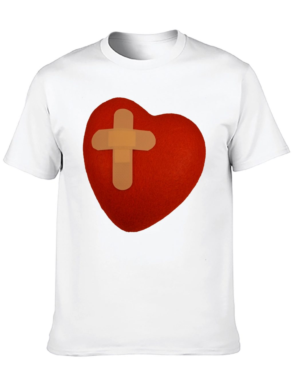 Heart with Bandage T-Shirt - Graphic Tee