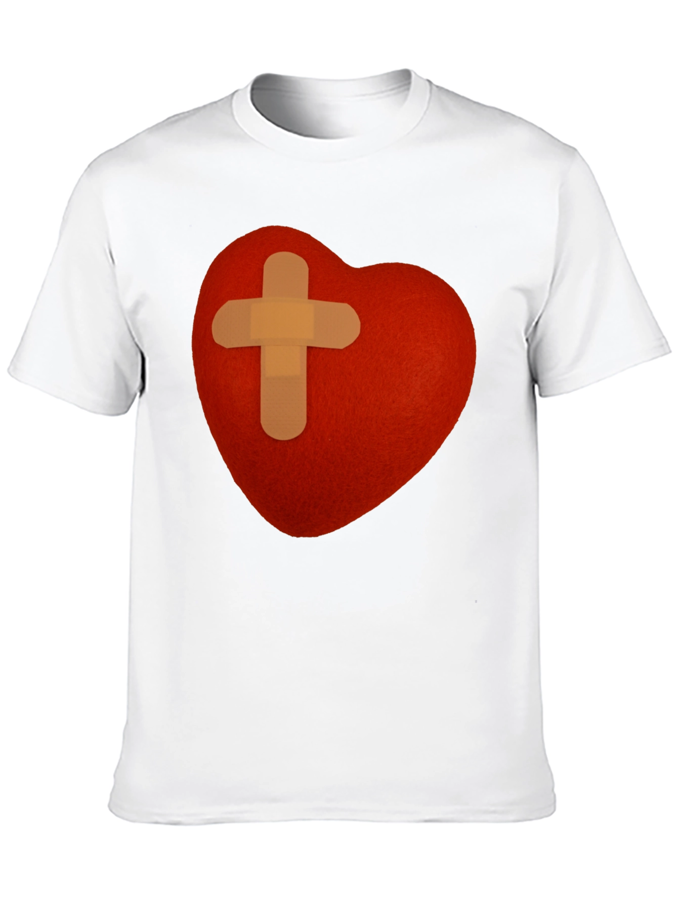 Heart with Bandage T-Shirt - Graphic Tee