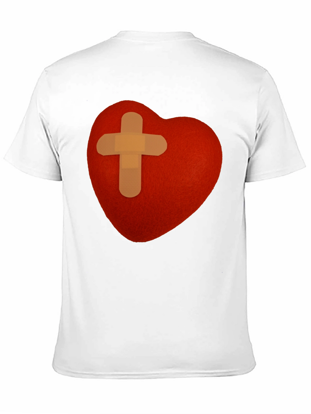 Heart with Bandage T-Shirt - Graphic Tee