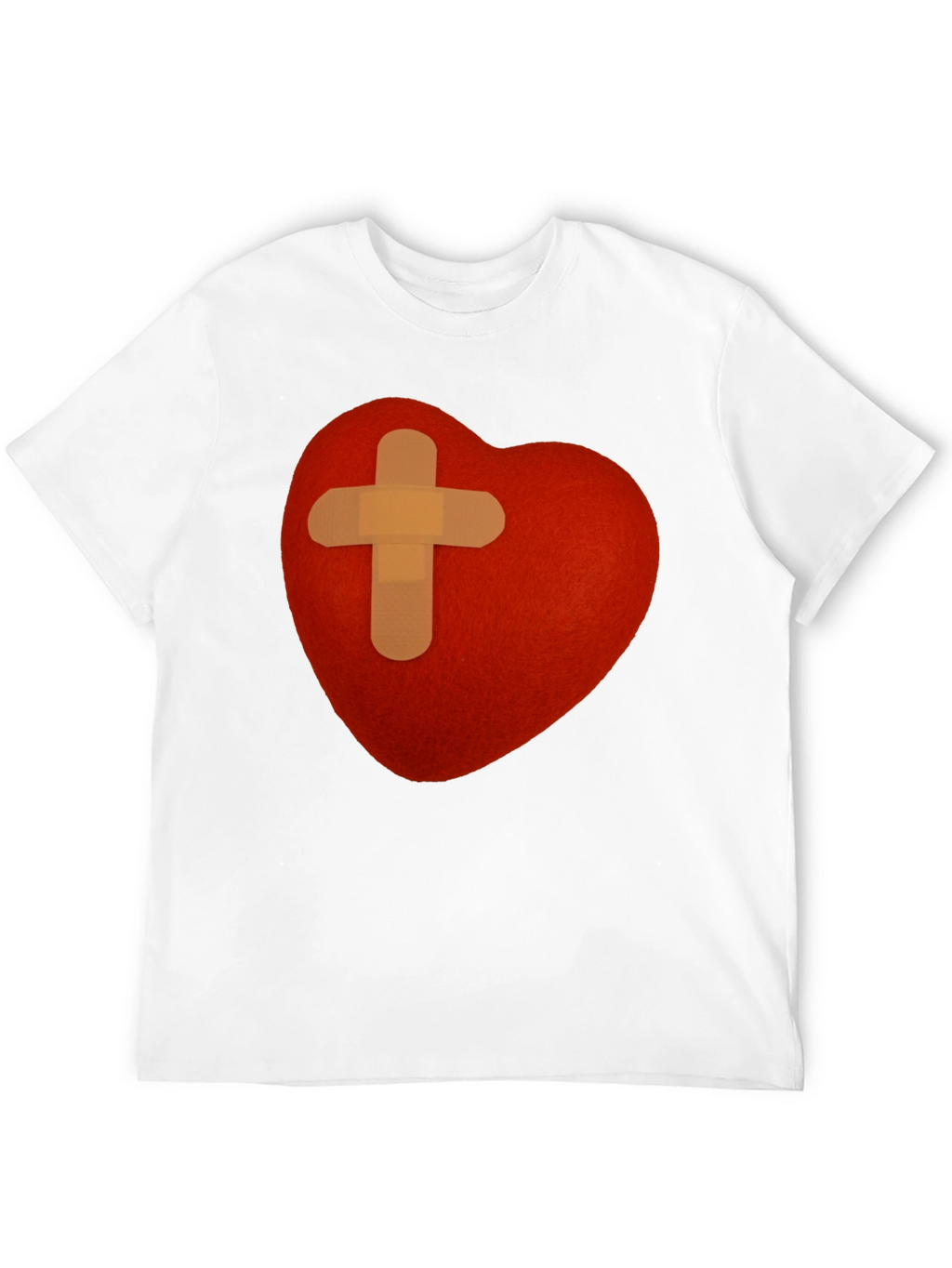 Heart with Bandage T-Shirt - Graphic Tee