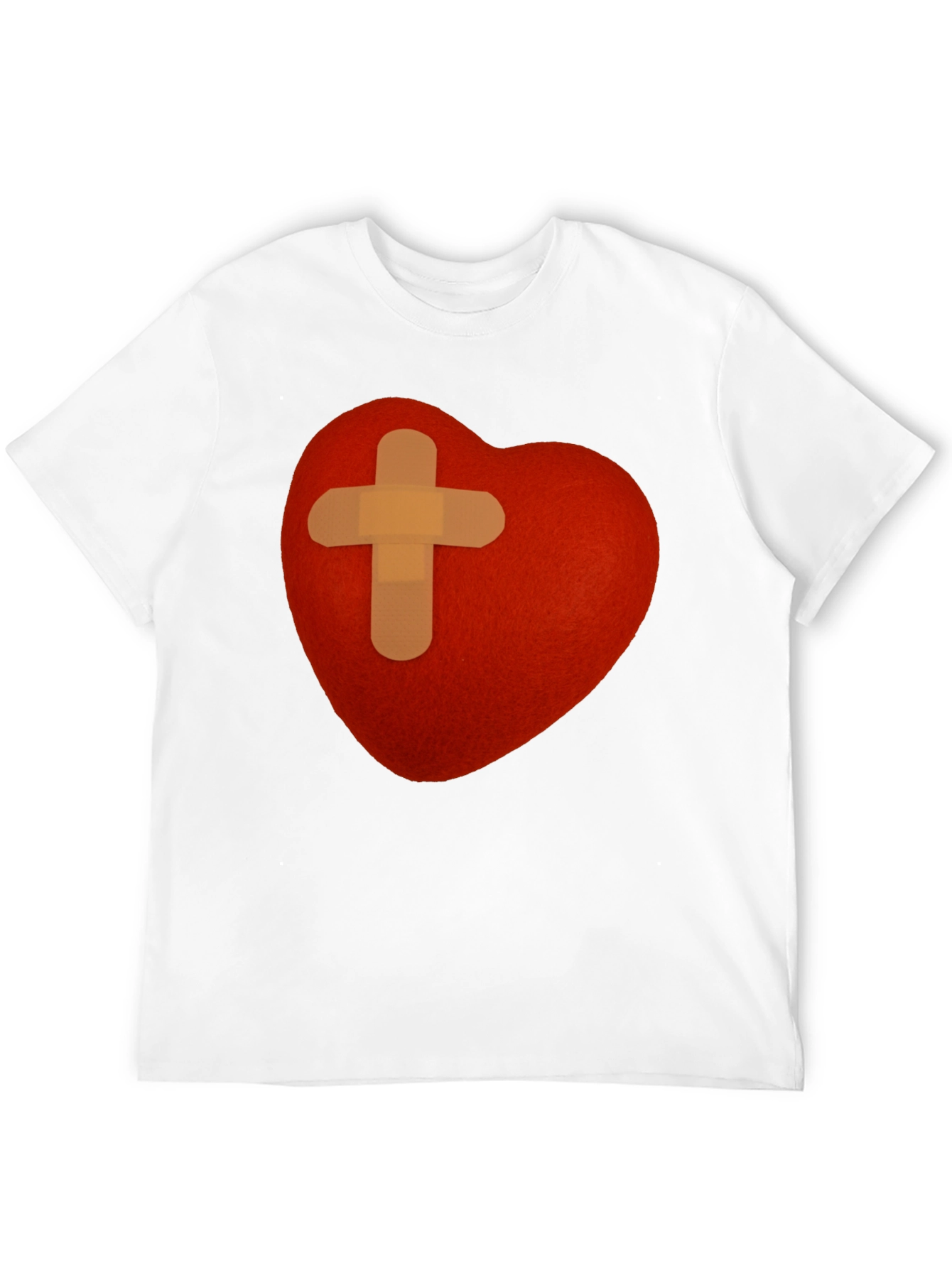Heart with Bandage T-Shirt - Graphic Tee