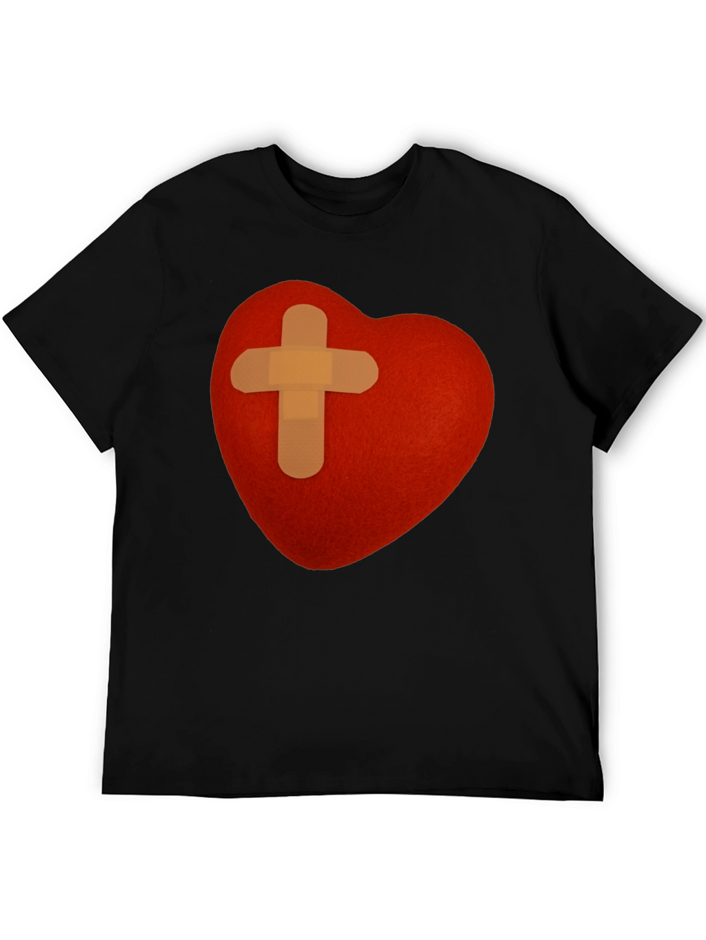 Heart with Bandage T-Shirt - Graphic Tee