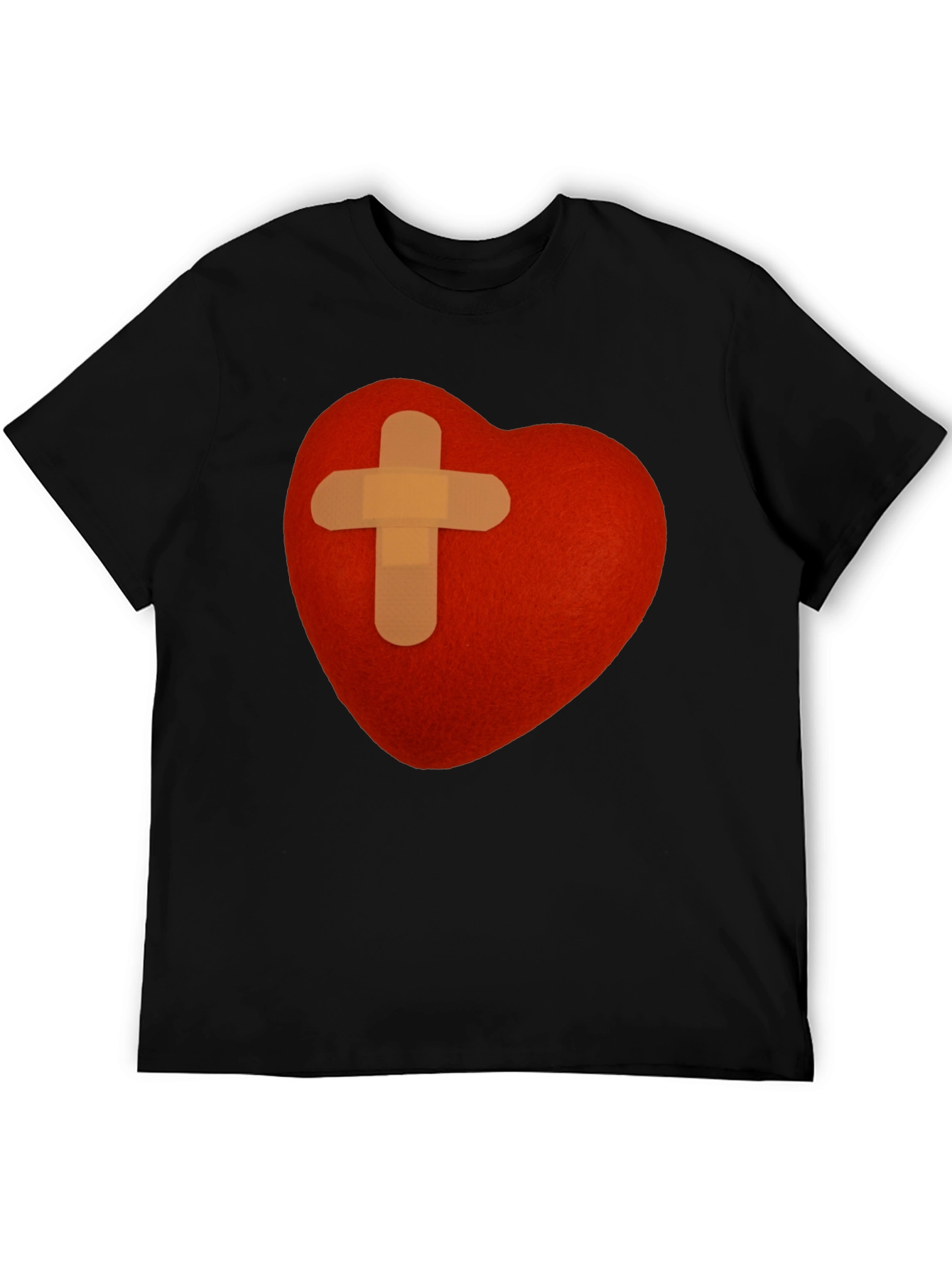 Heart with Bandage T-Shirt - Graphic Tee