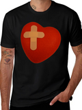 Heart with Bandage T-Shirt - Graphic Tee