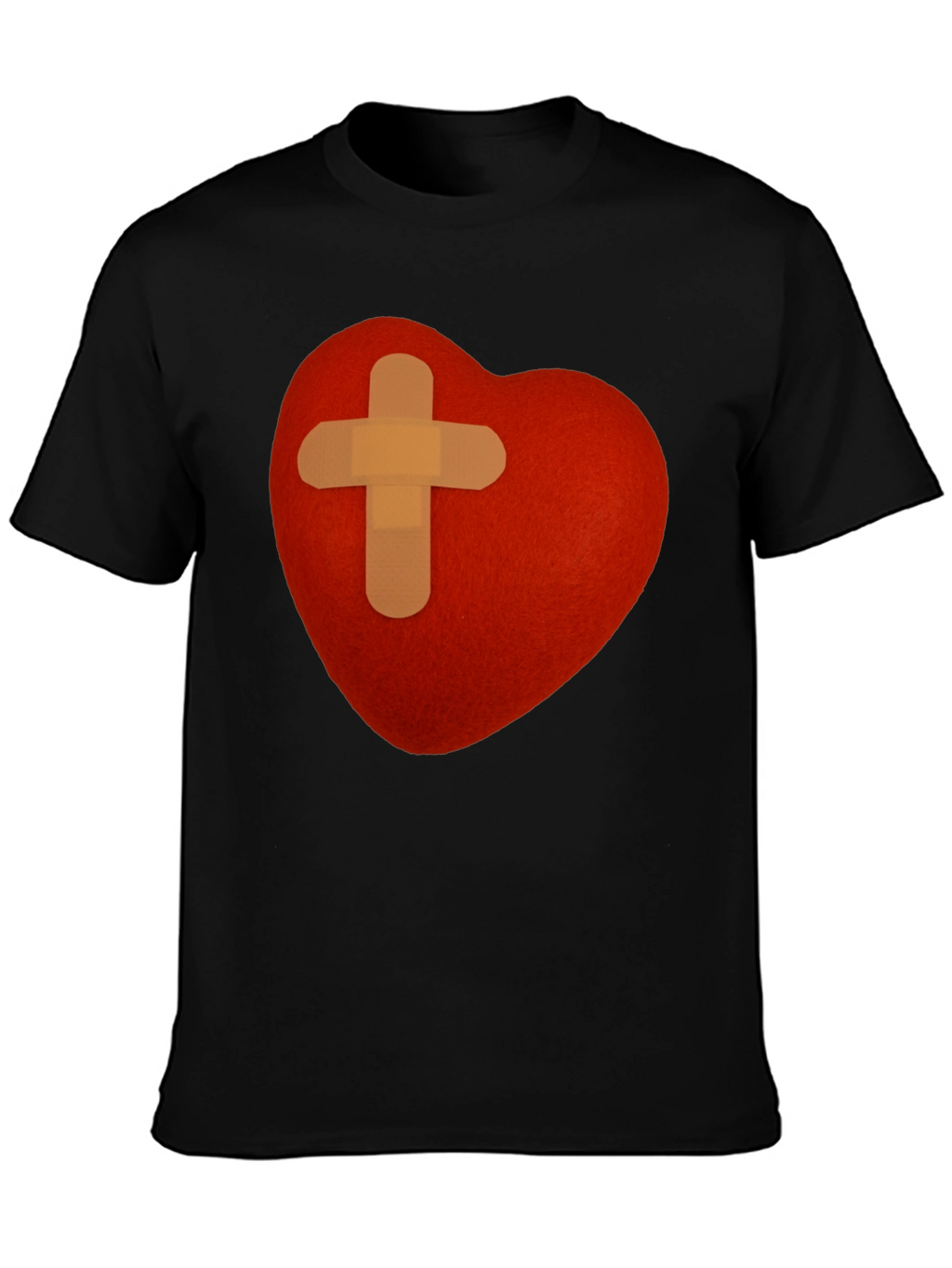 Heart with Bandage T-Shirt - Graphic Tee