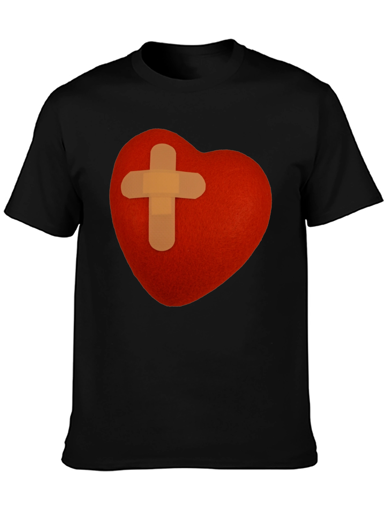 Heart with Bandage T-Shirt - Graphic Tee