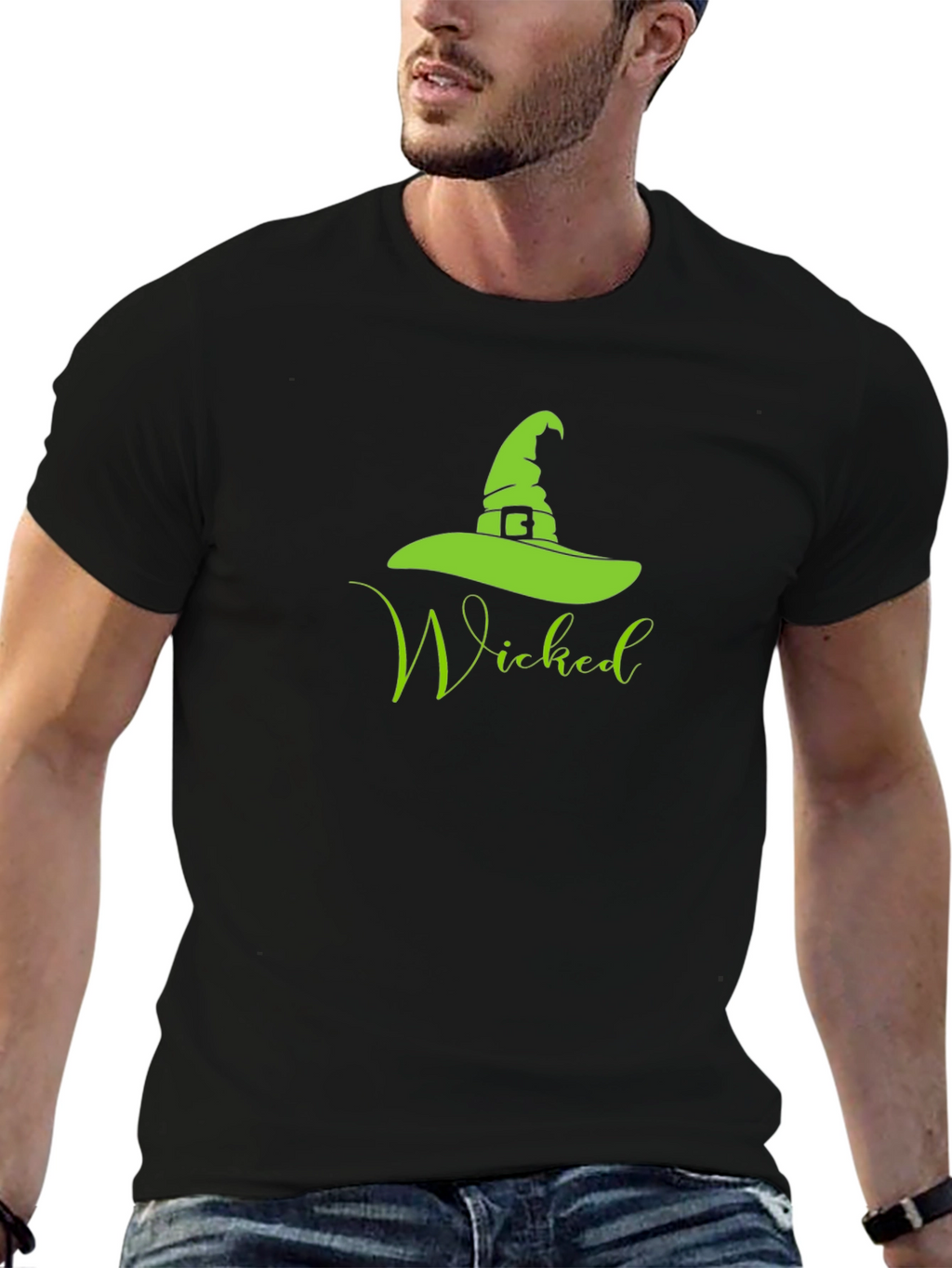 Wicked Witch Hat Graphic Tee - Halloween T-Shirt