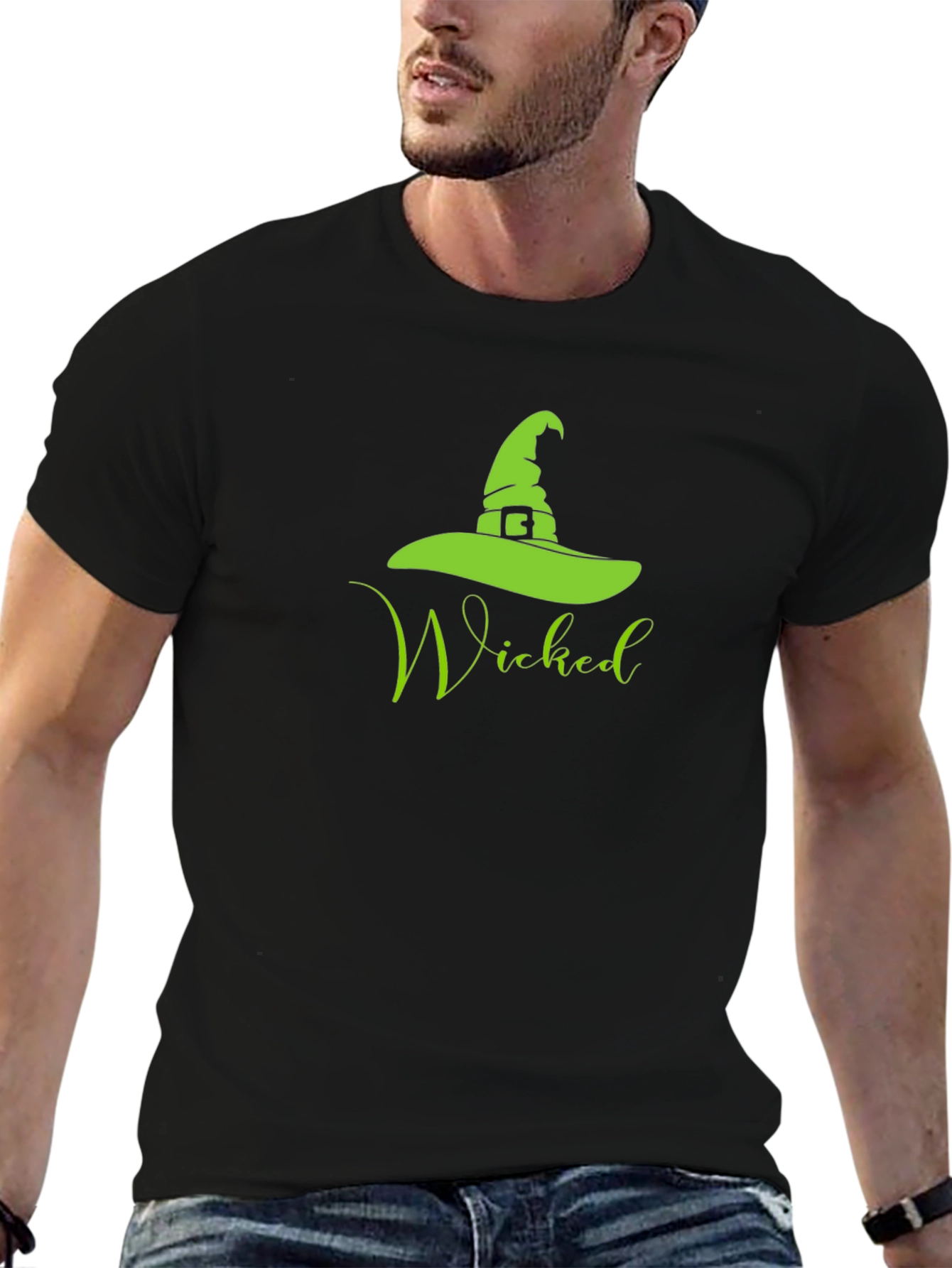 Wicked Witch Hat Graphic Tee - Halloween T-Shirt