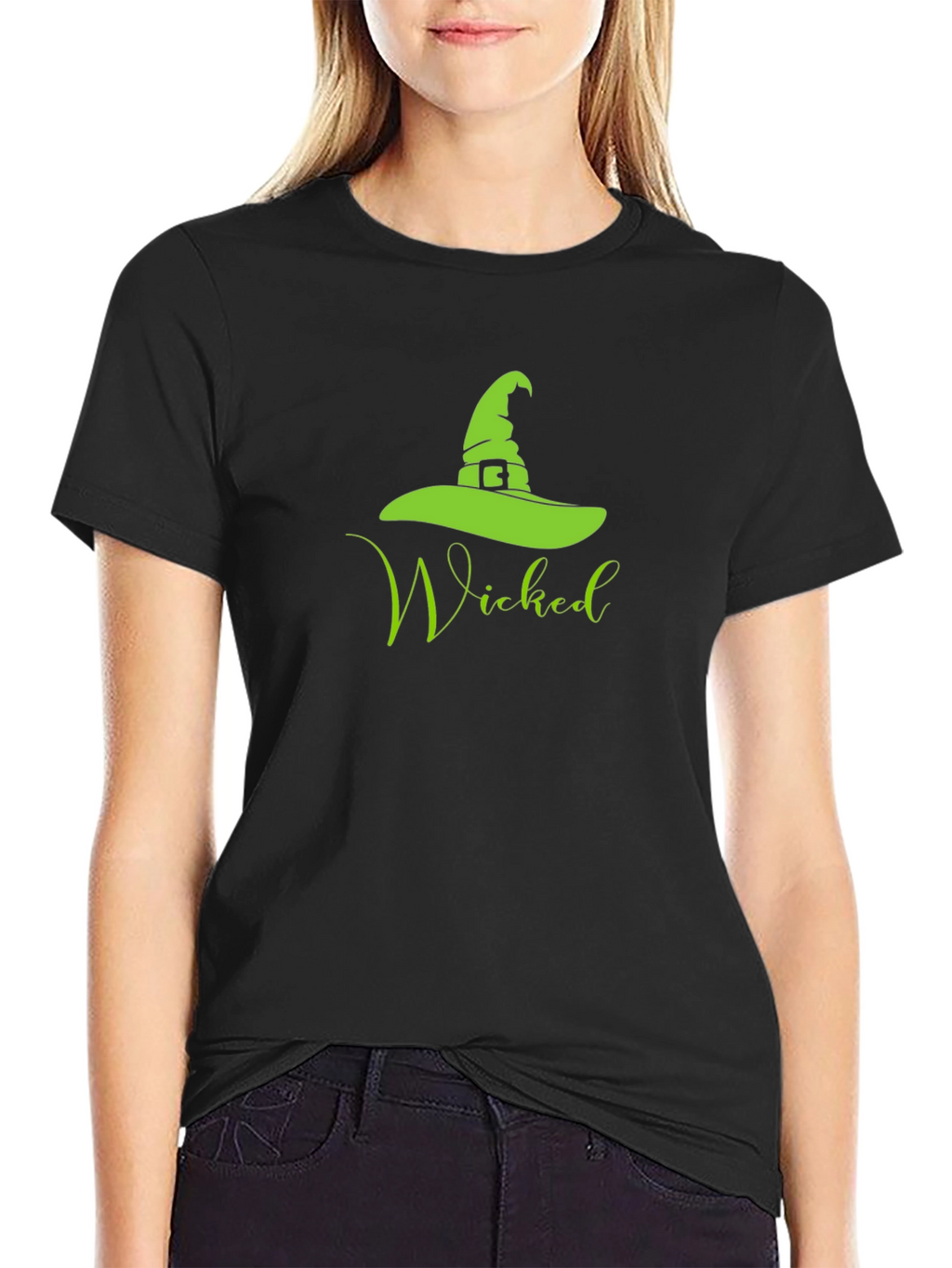 Wicked Witch Hat Graphic Tee - Halloween T-Shirt