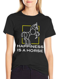 Happiness is a Horse Graphic Tee