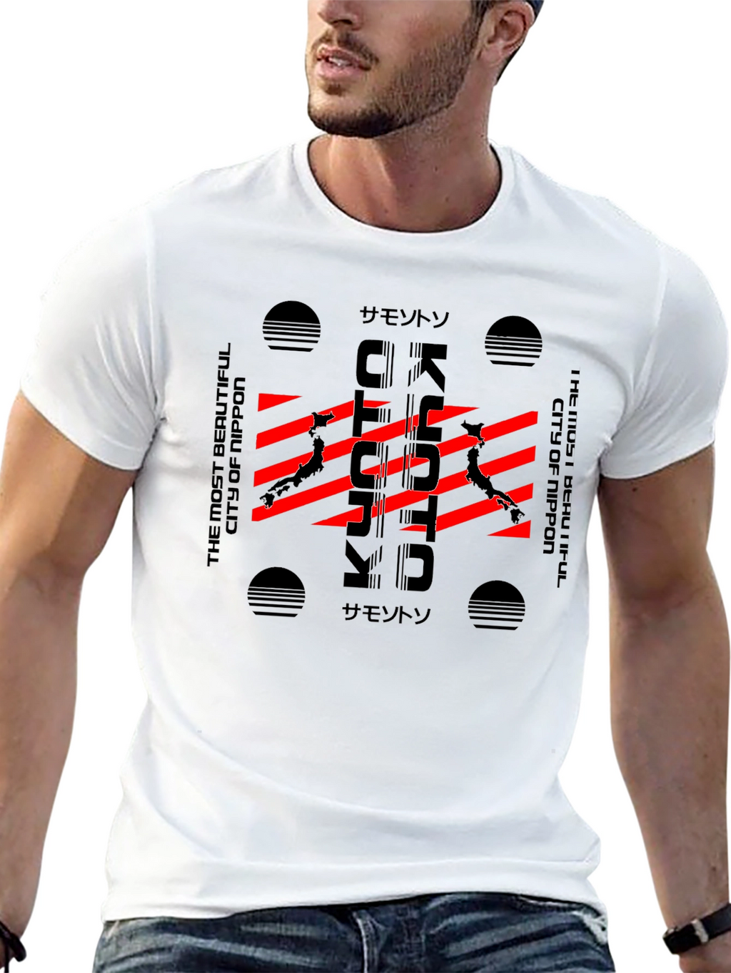 Kyoto Japan Graphic T-Shirt - Modern City Style