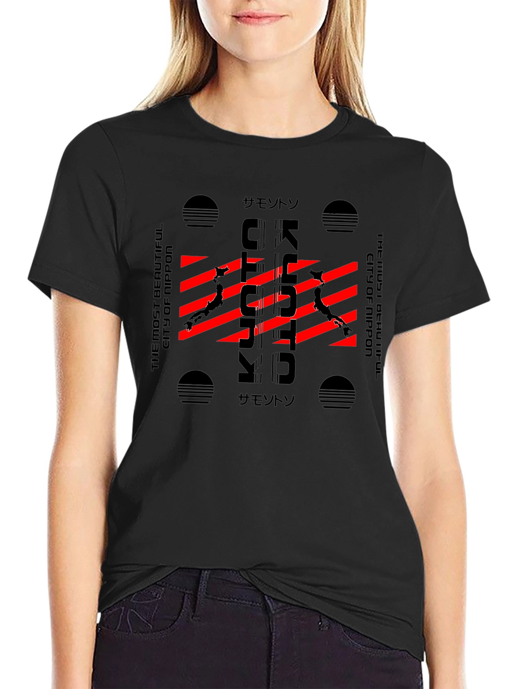 Kyoto Japan Graphic T-Shirt - Modern City Style